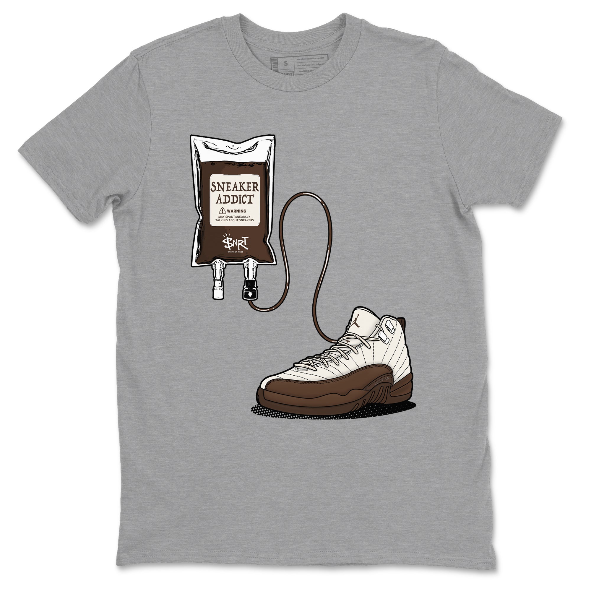 snkmatch Therapy snkmatch Tees - Air Jordan 12 Baroque Brown