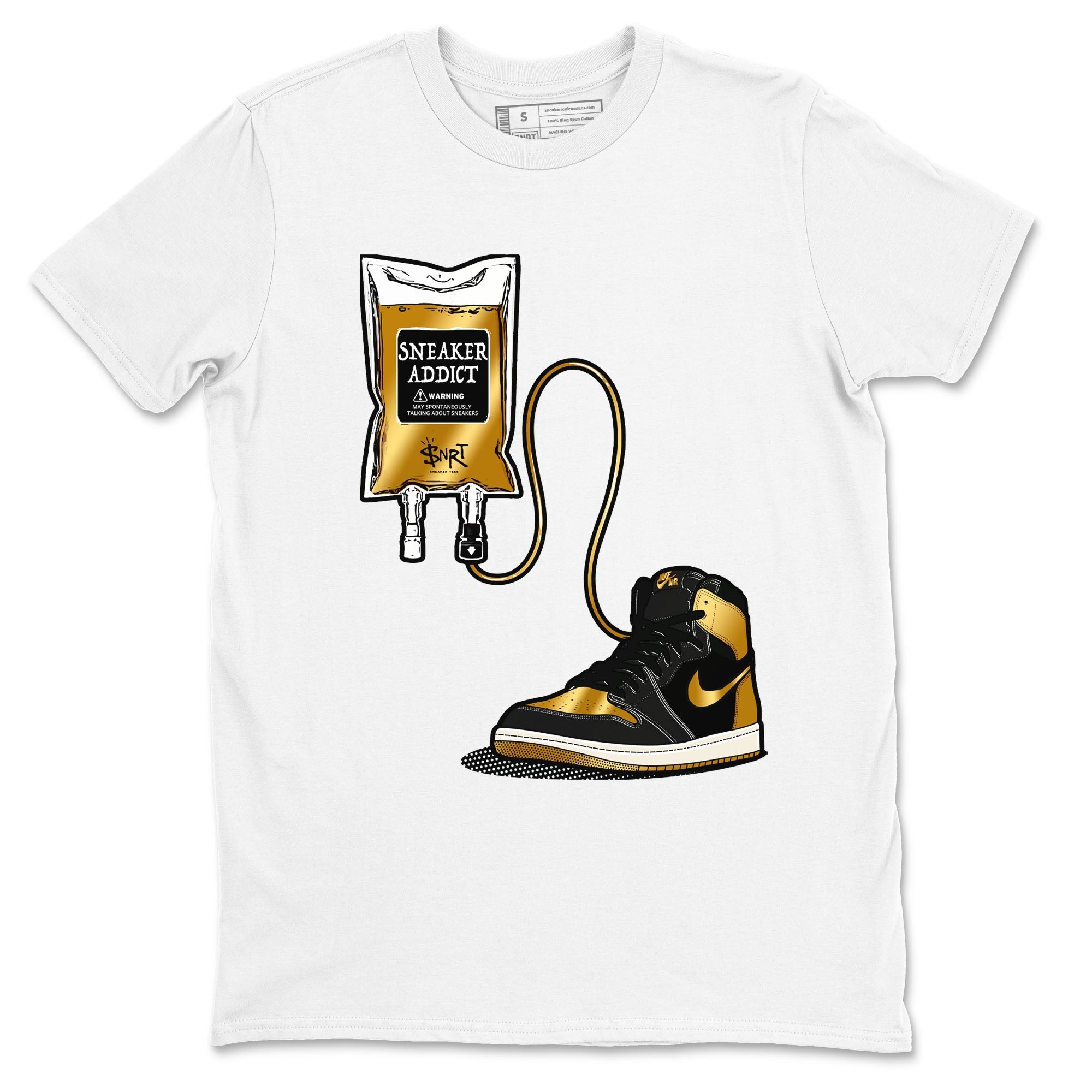 snkmatch Therapy snkmatch Tees - Air Jordan 1 Black Metallic Gold