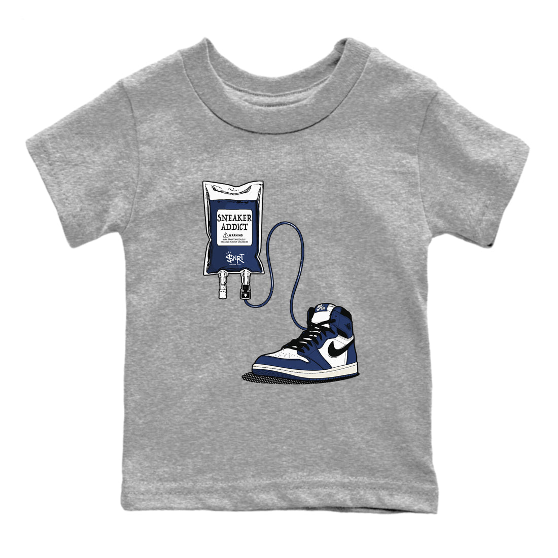 snkmatch Therapy snkmatch Tees Kids - Air Jordan 1 Midnight Navy