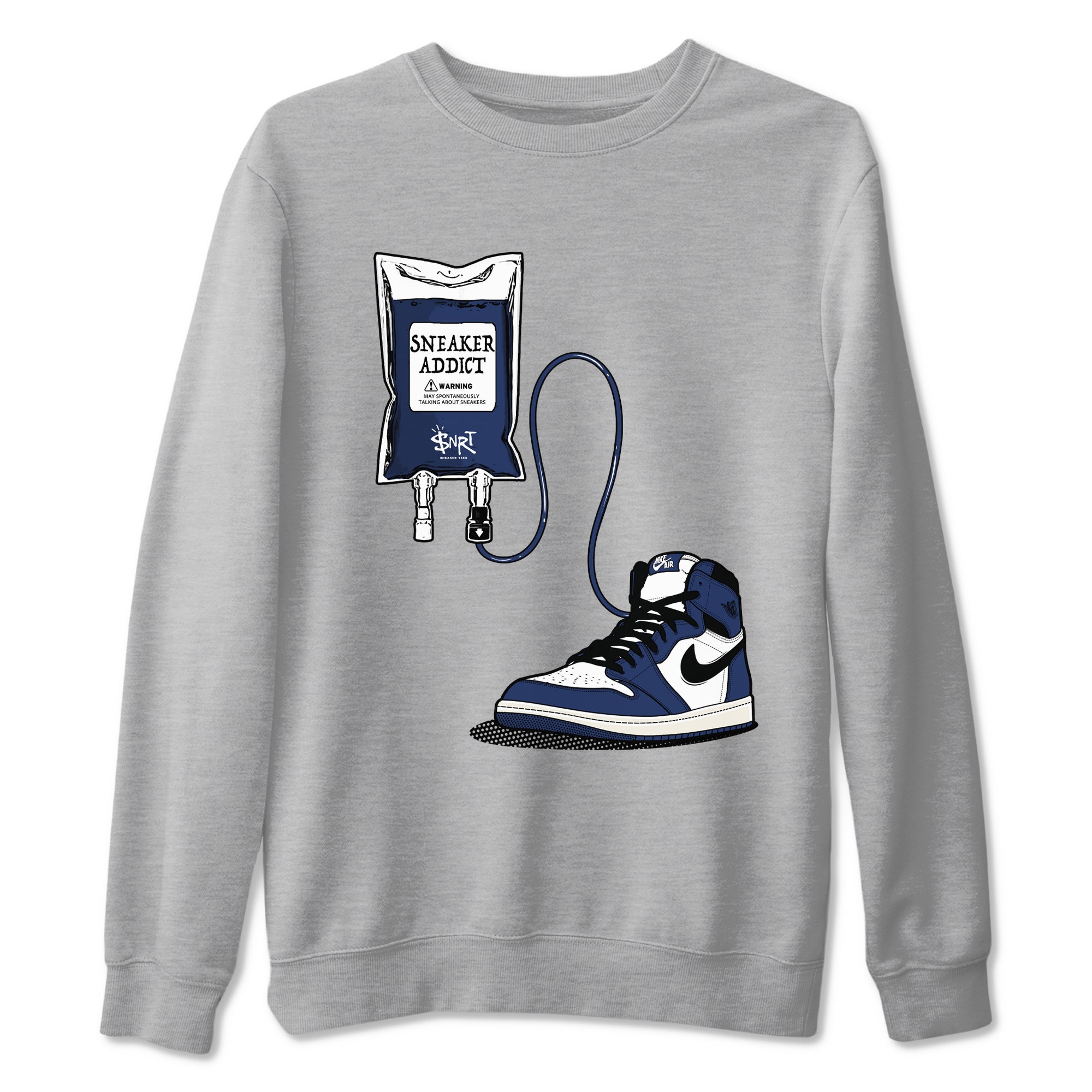 snkmatch Therapy snkmatch Tees - Air Jordan 1 Midnight Navy