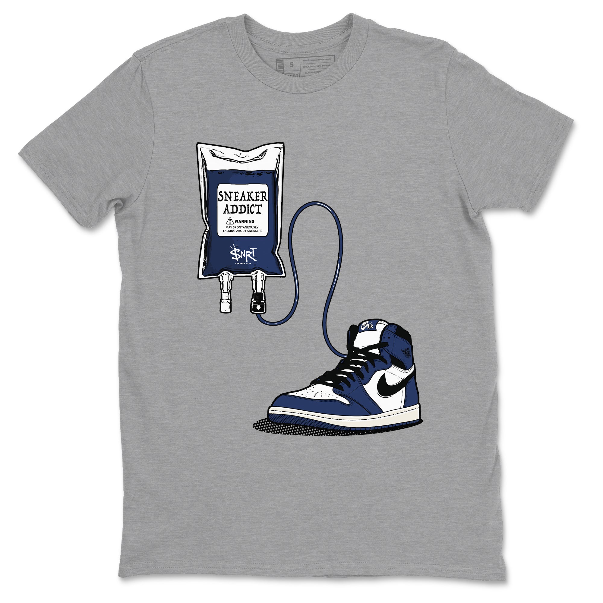 snkmatch Therapy snkmatch Tees - Air Jordan 1 Midnight Navy