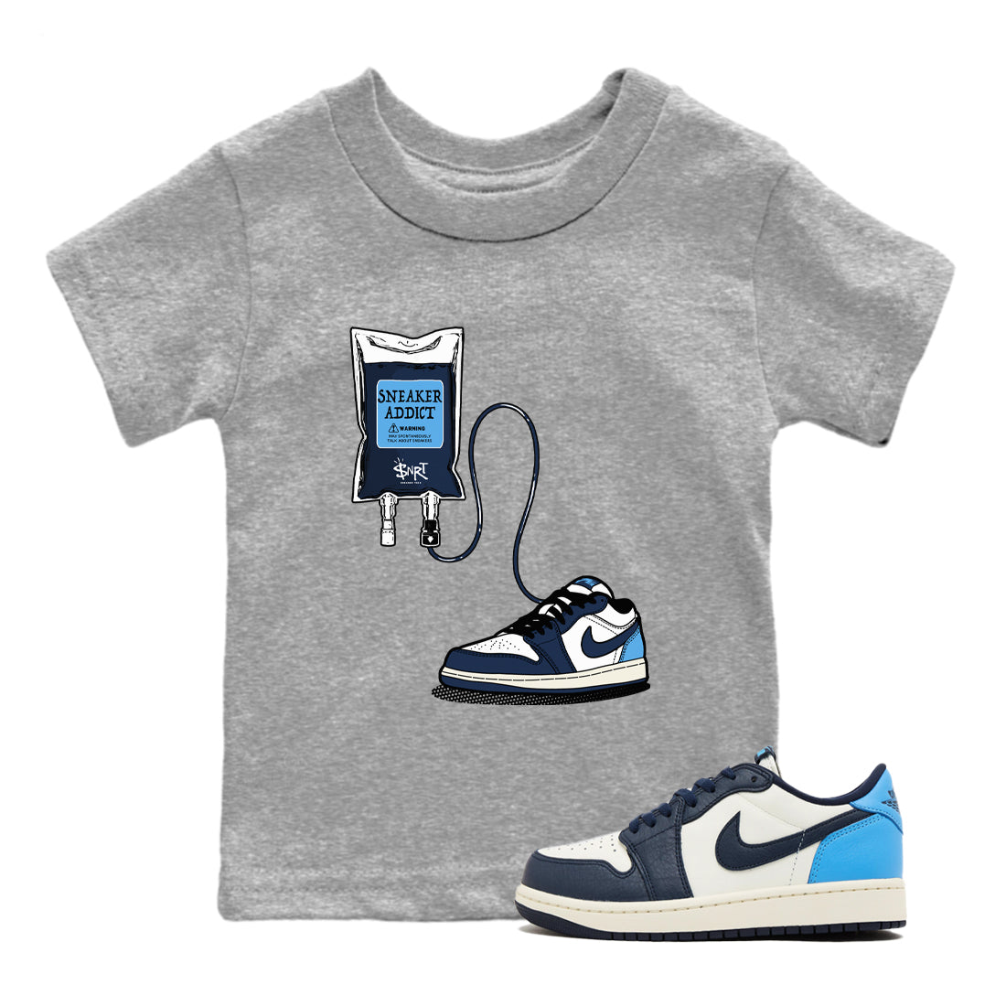 snkmatch Therapy snkmatch Tees Kids - Air Jordan 1 Obsidian