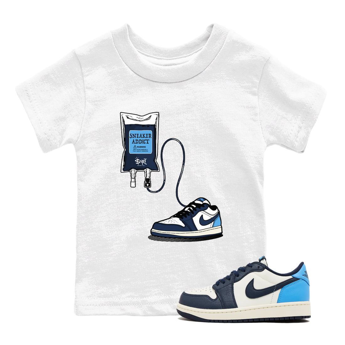 snkmatch Therapy snkmatch Tees Kids - Air Jordan 1 Obsidian