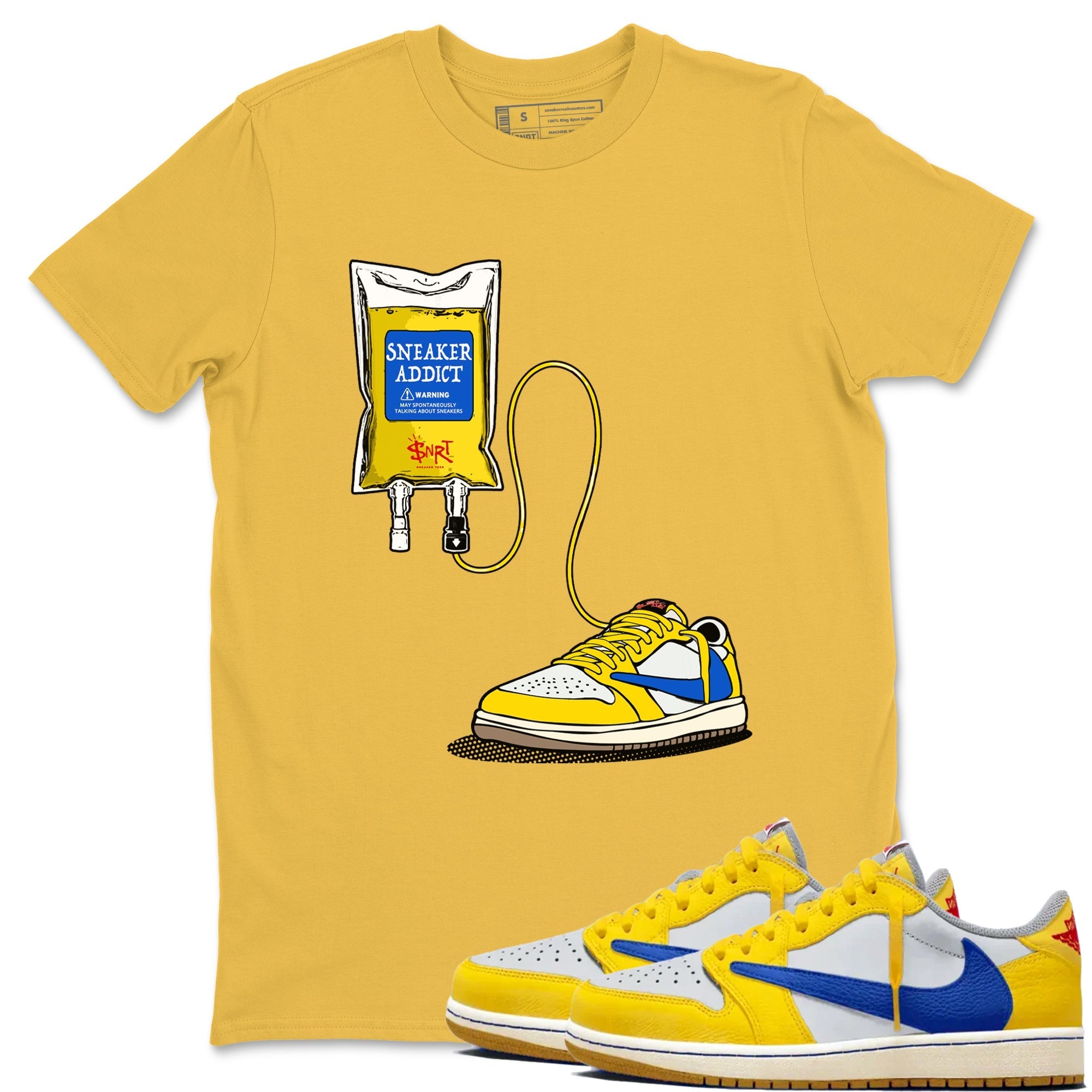 snkmatch Therapy snkmatch Tees - Air Jordan 1 Travis Scott Canary