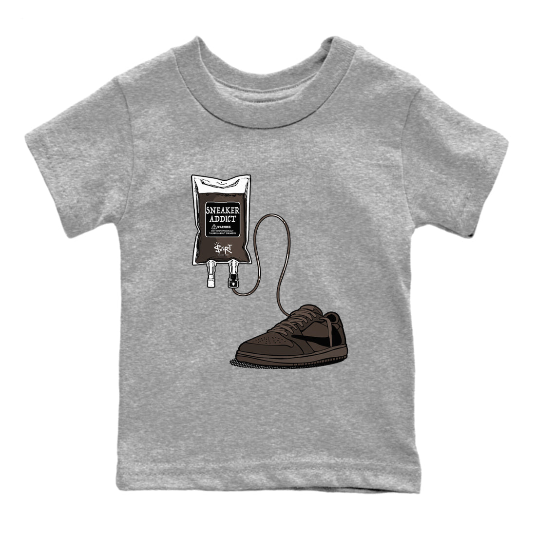 snkmatch Therapy snkmatch Tees Kids - Air Jordan 1 Travis Scott Velvet Brown