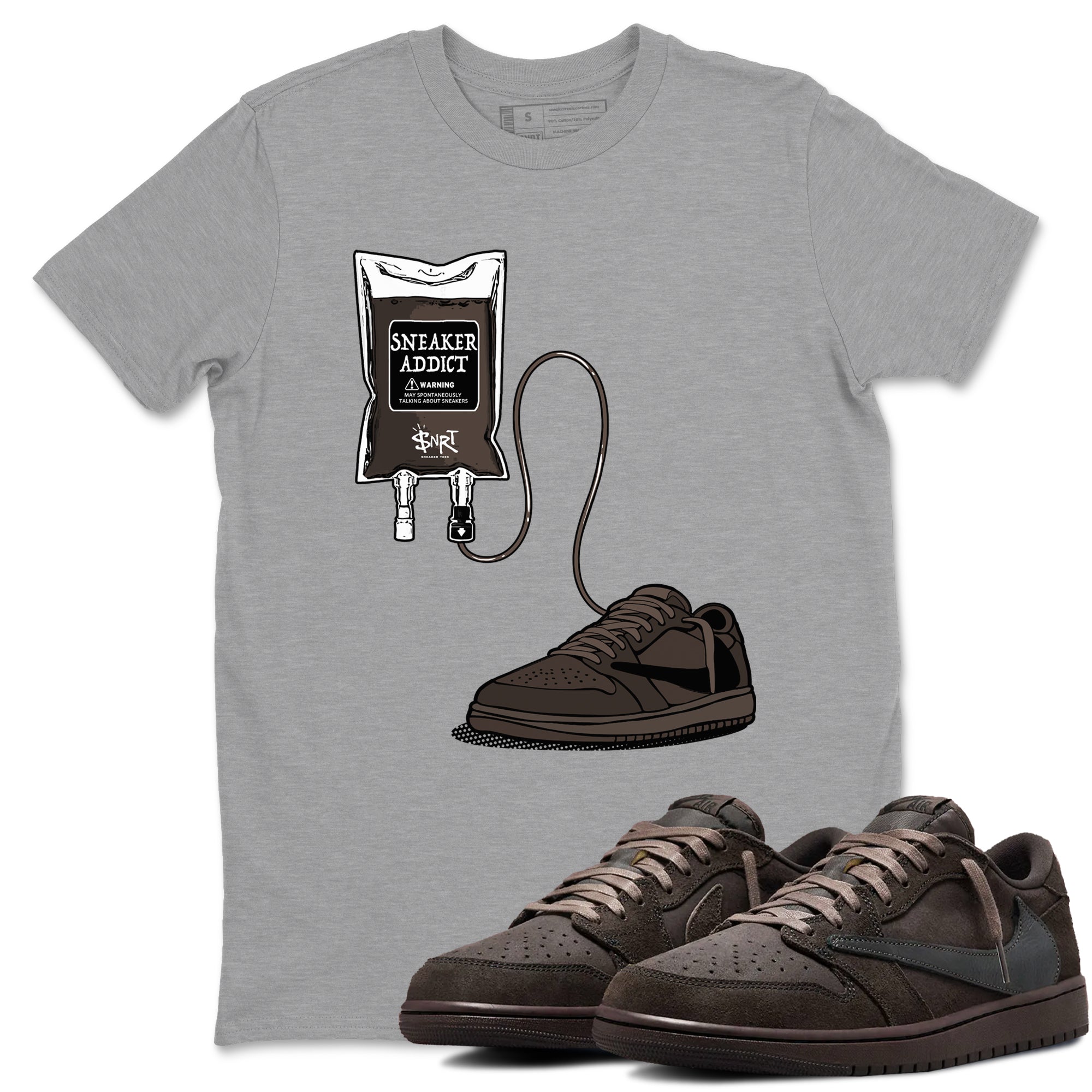 snkmatch Therapy snkmatch Tees - Air Jordan 1 Travis Scott Velvet Brown