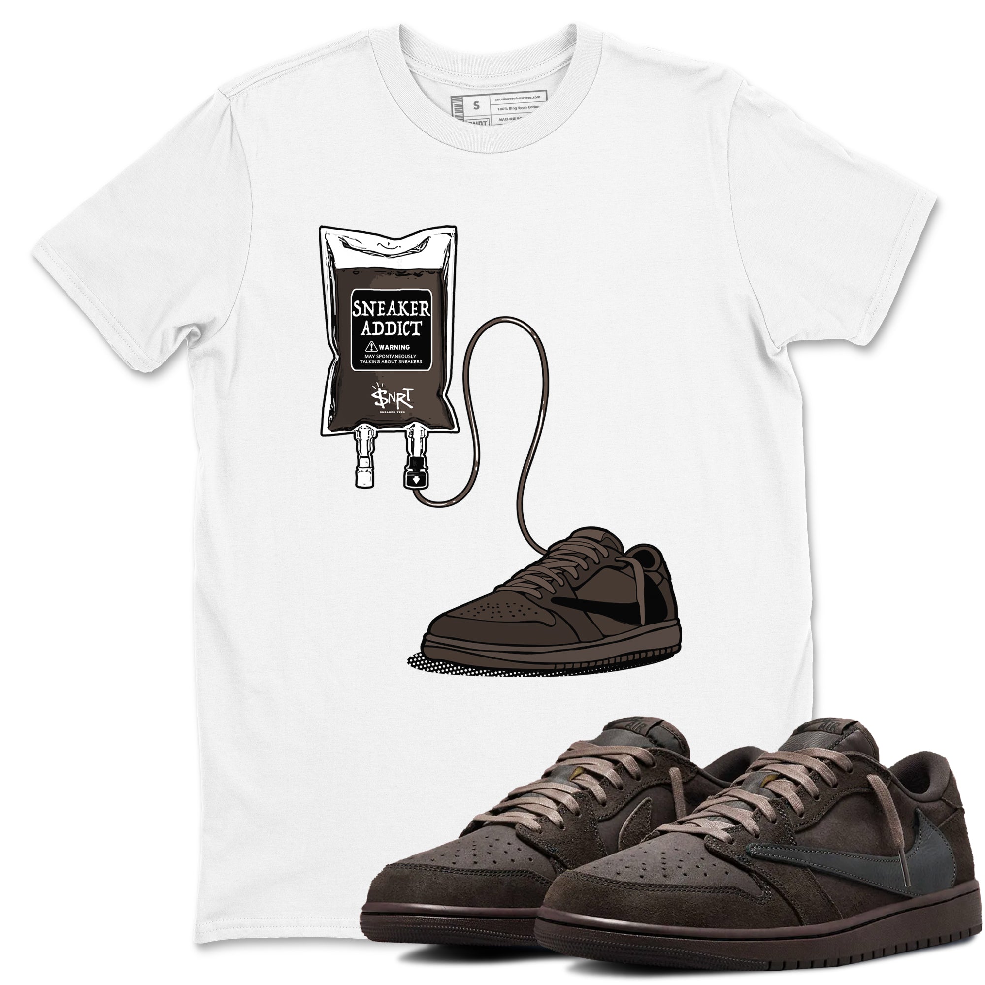 snkmatch Therapy snkmatch Tees - Air Jordan 1 Travis Scott Velvet Brown
