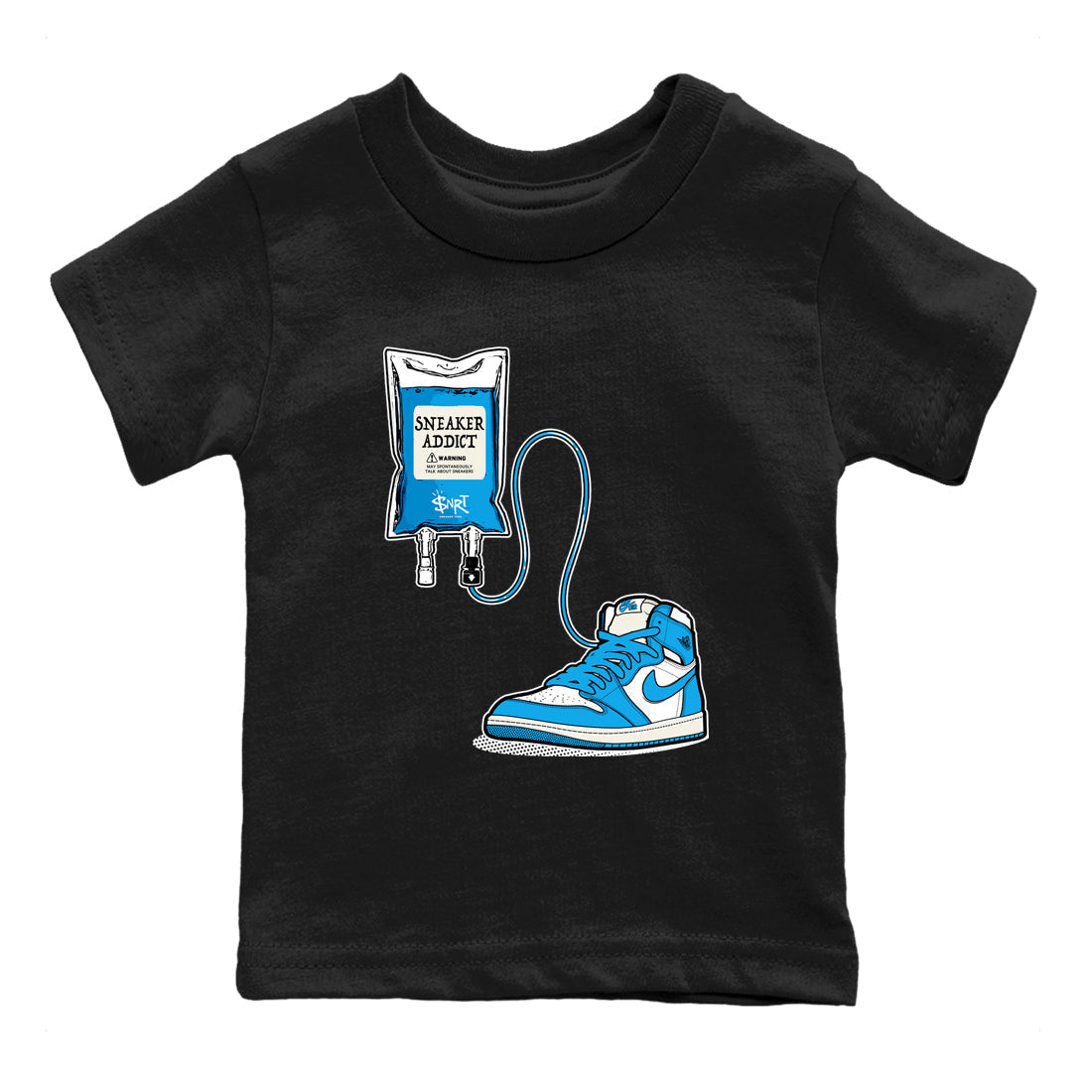 snkmatch Therapy snkmatch Tees Kids - Air Jordan 1 UNC Reimagined