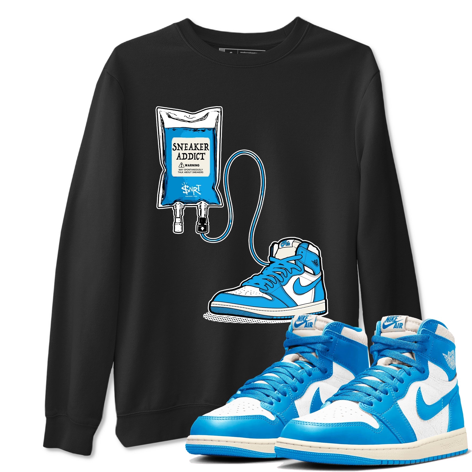 snkmatch Therapy snkmatch Tees - Air Jordan 1 UNC Reimagined