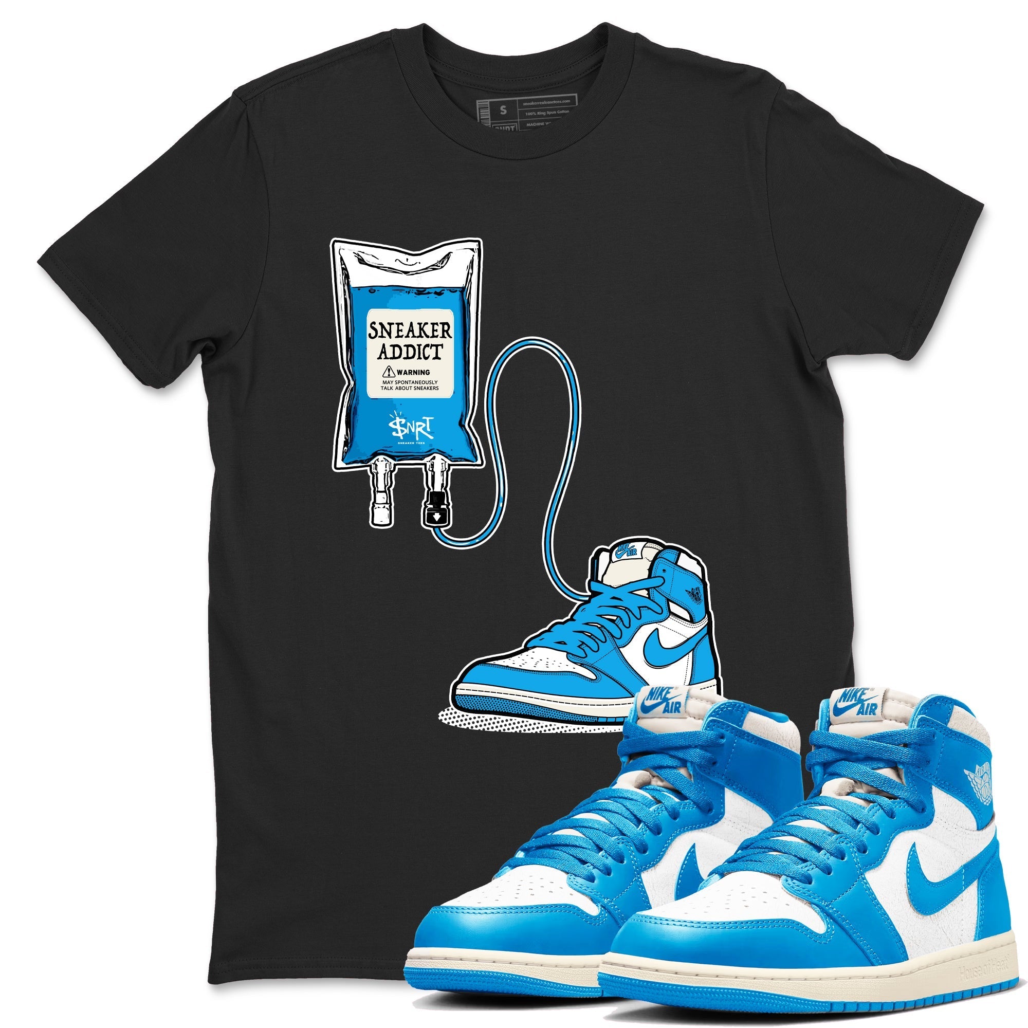 snkmatch Therapy snkmatch Tees - Air Jordan 1 UNC Reimagined