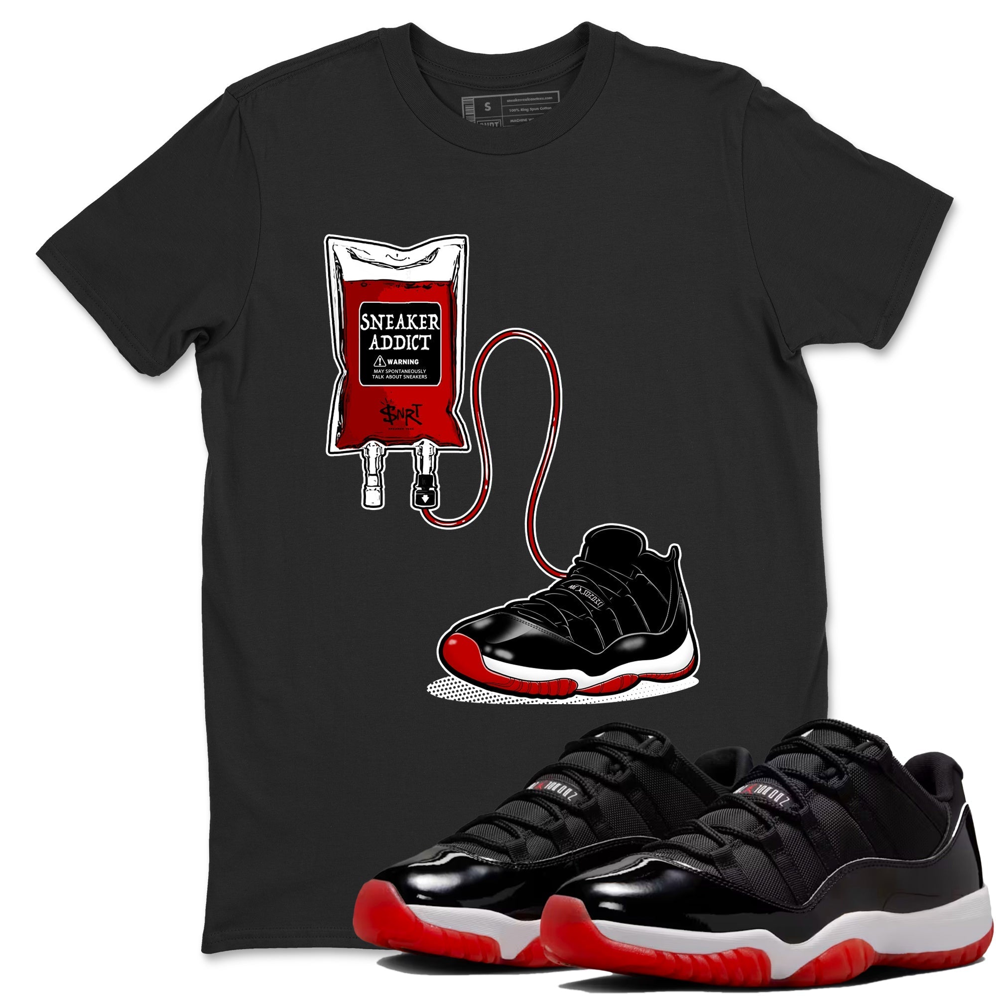 snkmatch Therapy snkmatch Tees - Air Jordan 11 Bred