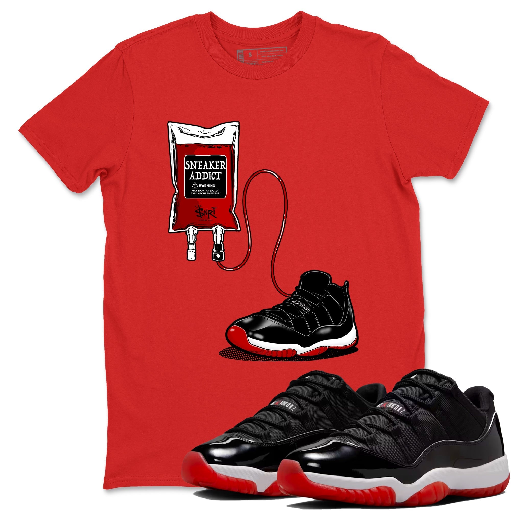 snkmatch Therapy snkmatch Tees - Air Jordan 11 Bred