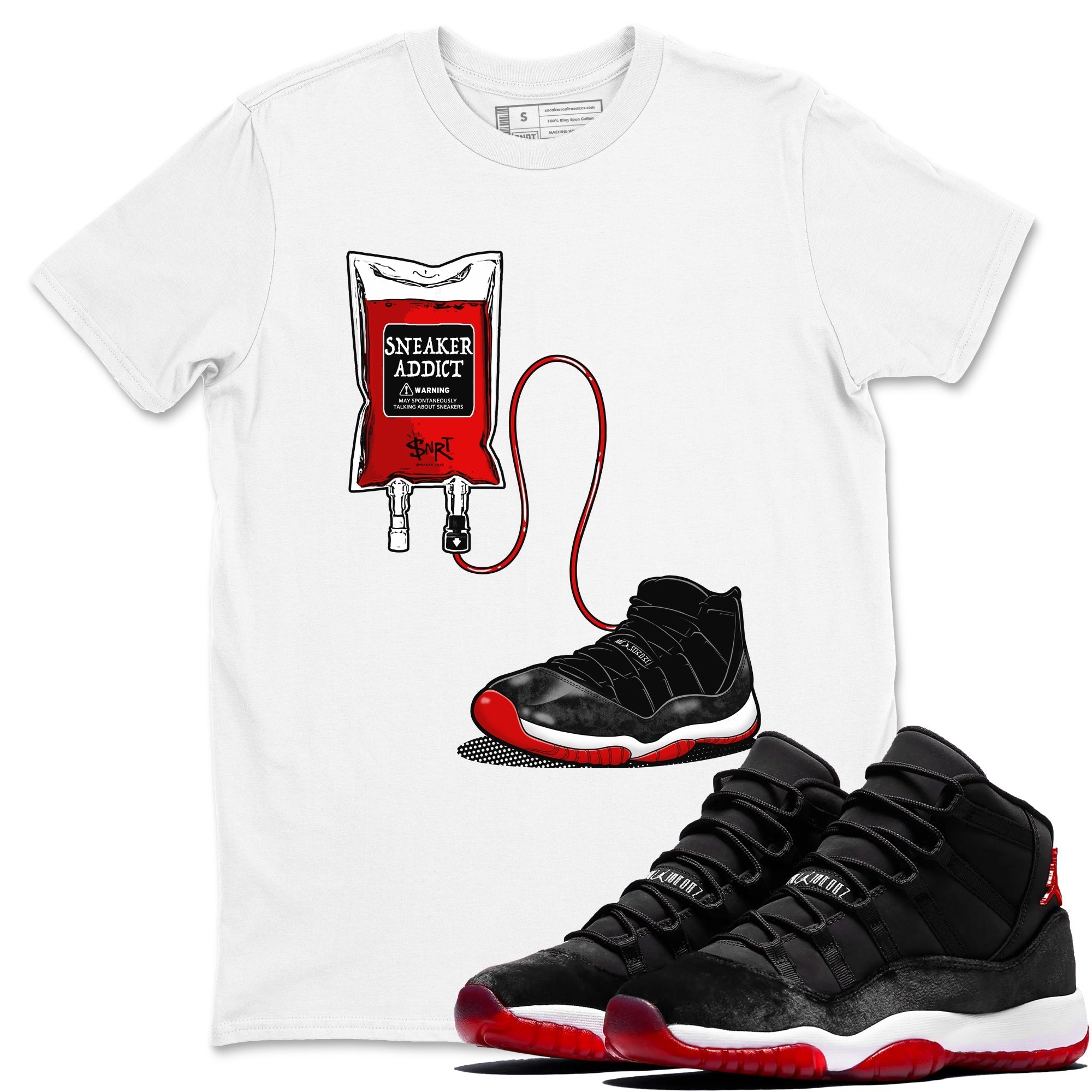 snkmatch Therapy snkmatch Tees - Air Jordan 11 Bred Velvet