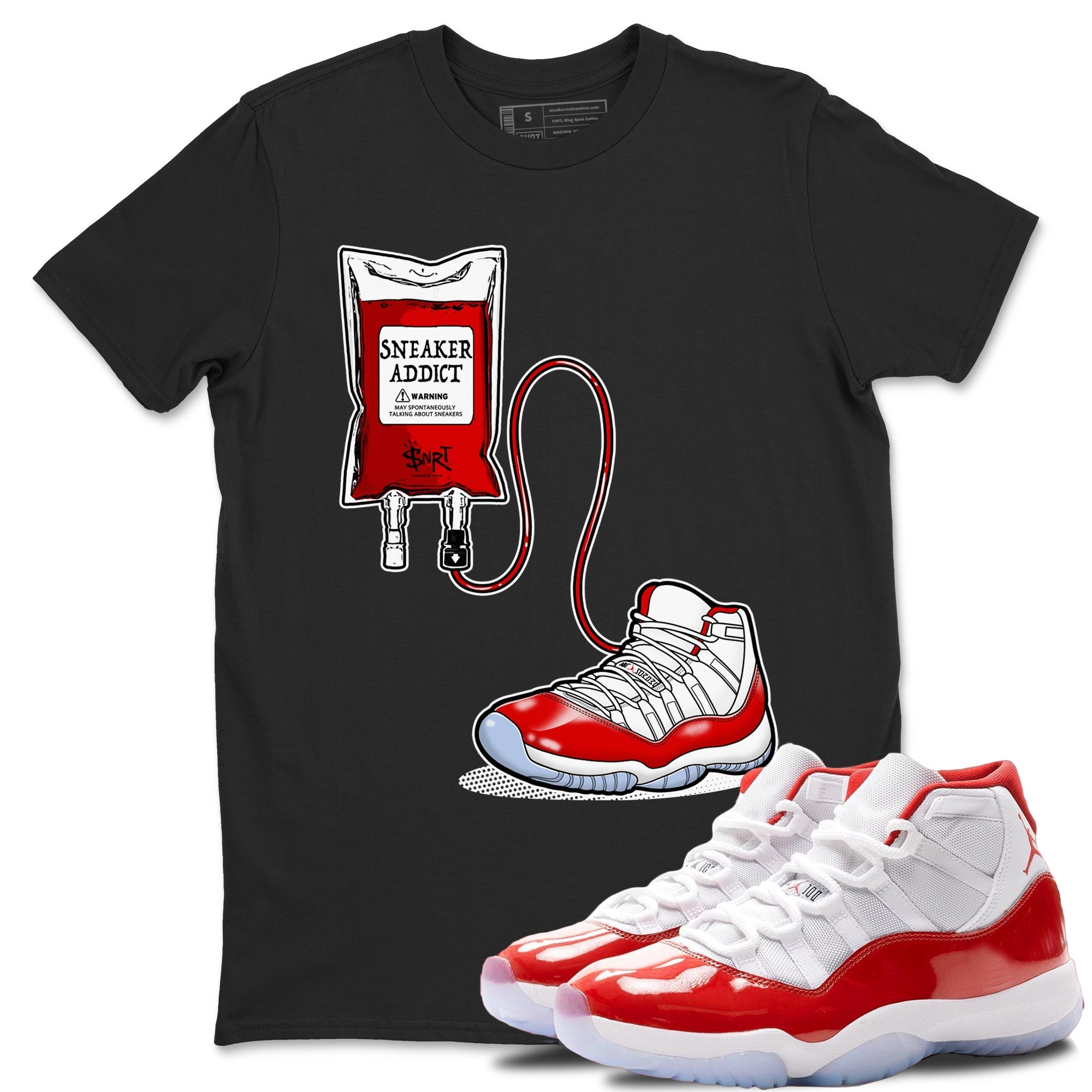 snkmatch Therapy snkmatch Tees - Air Jordan 11 Cherry