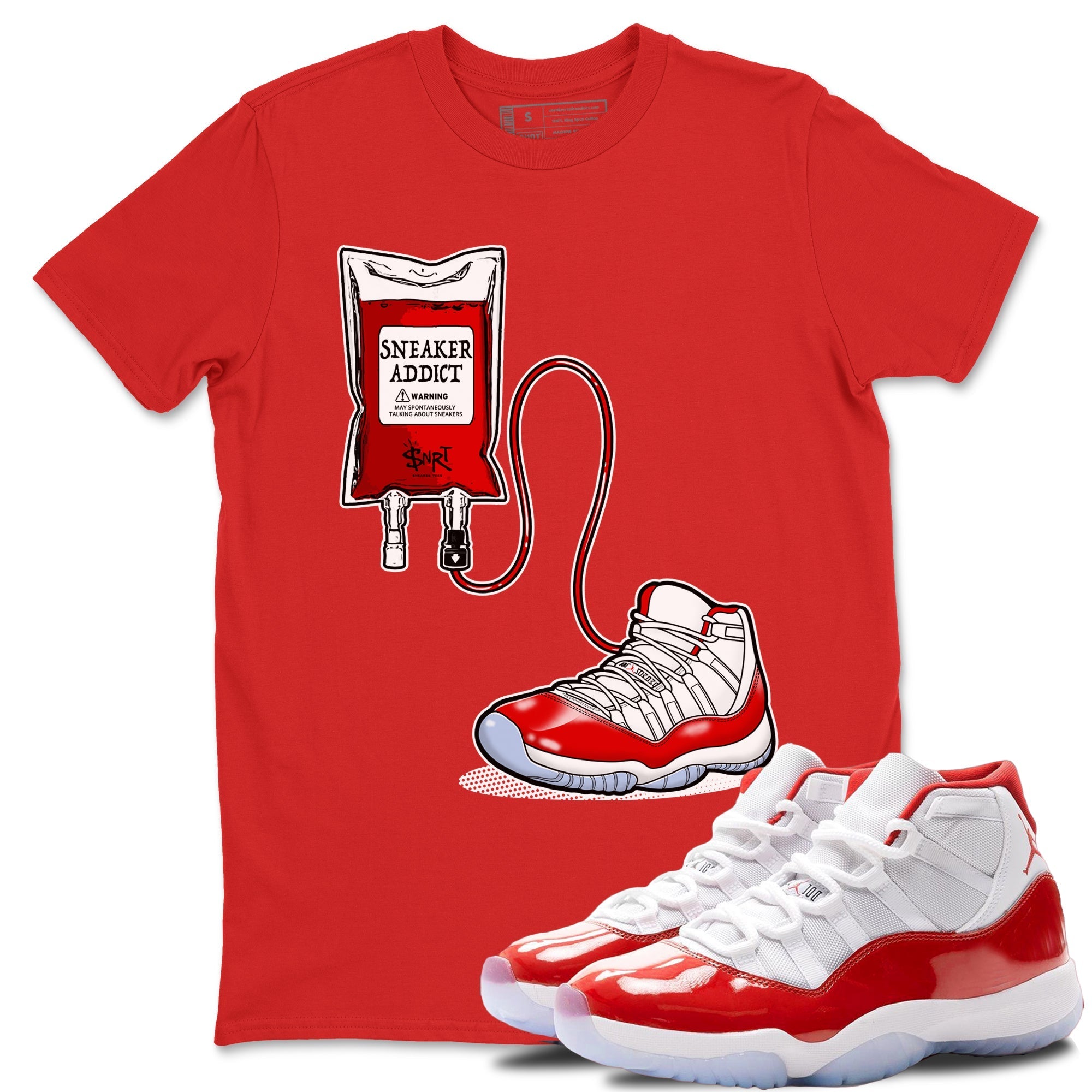 snkmatch Therapy snkmatch Tees - Air Jordan 11 Cherry