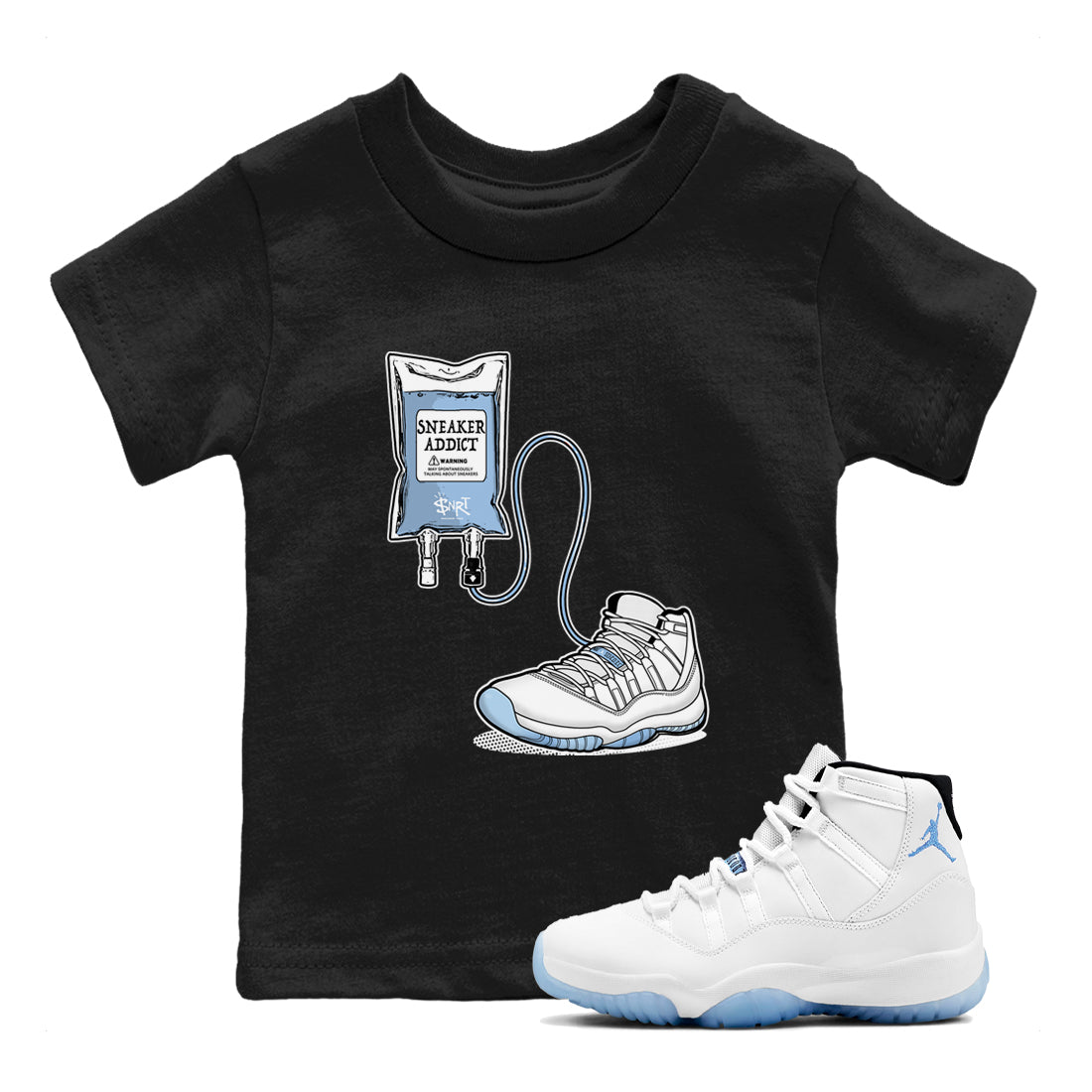 snkmatch Therapy snkmatch Tees Kids - Air Jordan 11 Retro Legend Blue