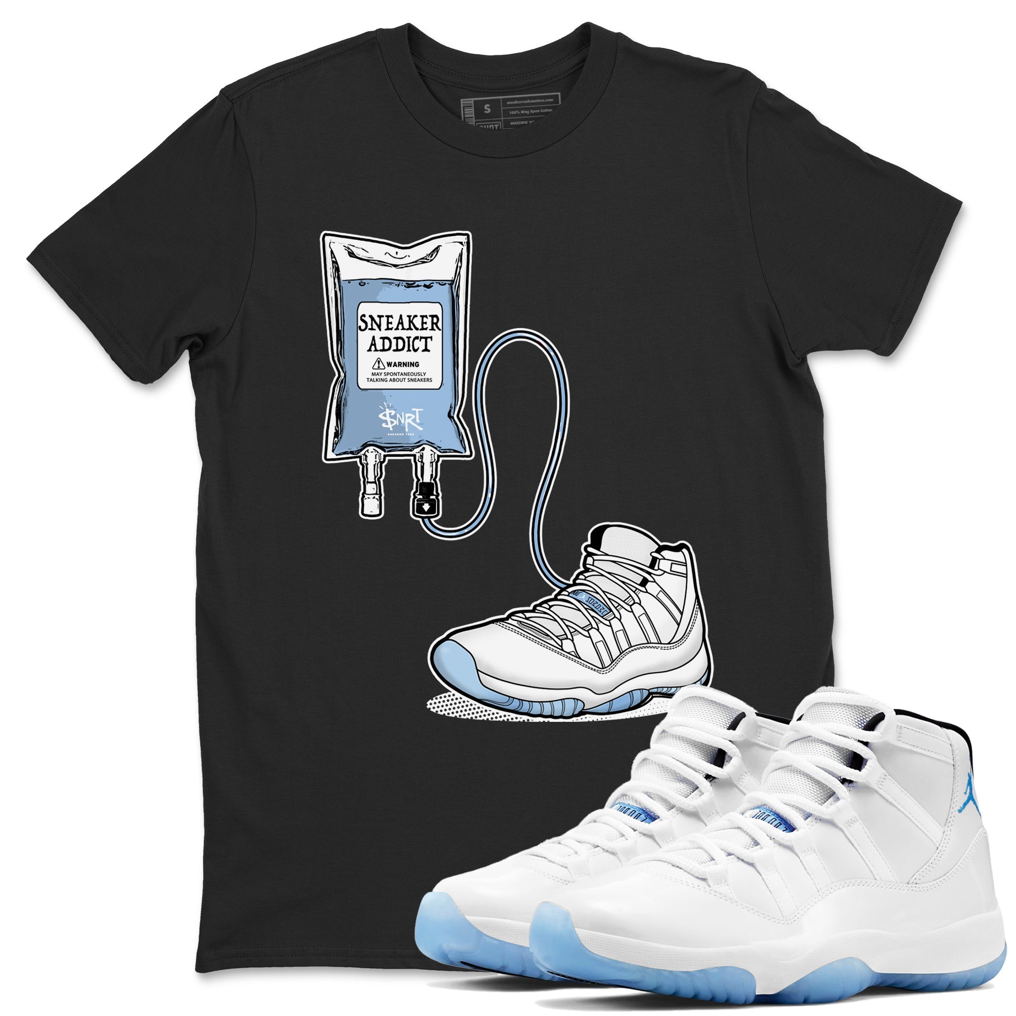 snkmatch Therapy snkmatch Tees - Air Jordan 11 Retro Legend Blue