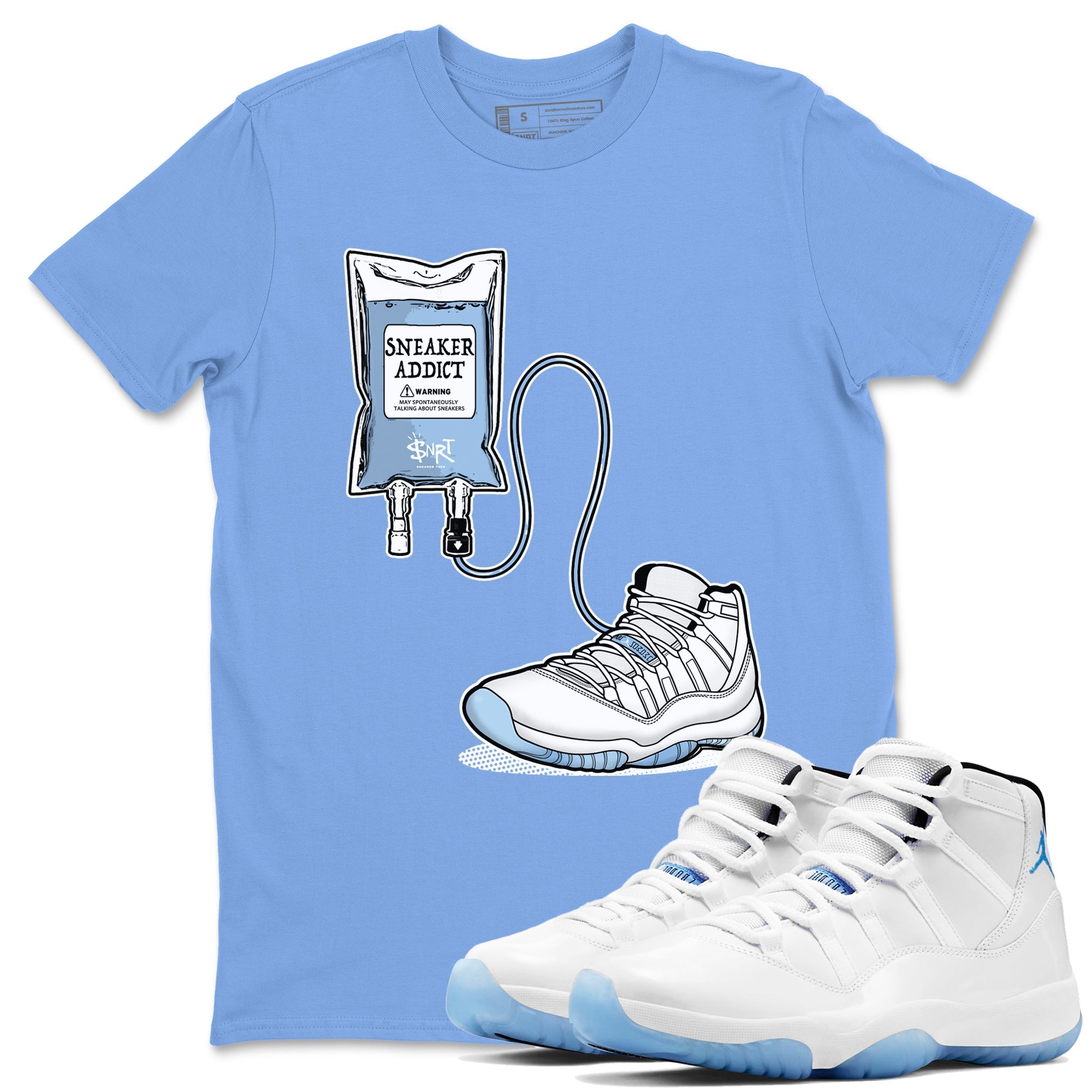 snkmatch Therapy snkmatch Tees - Air Jordan 11 Retro Legend Blue