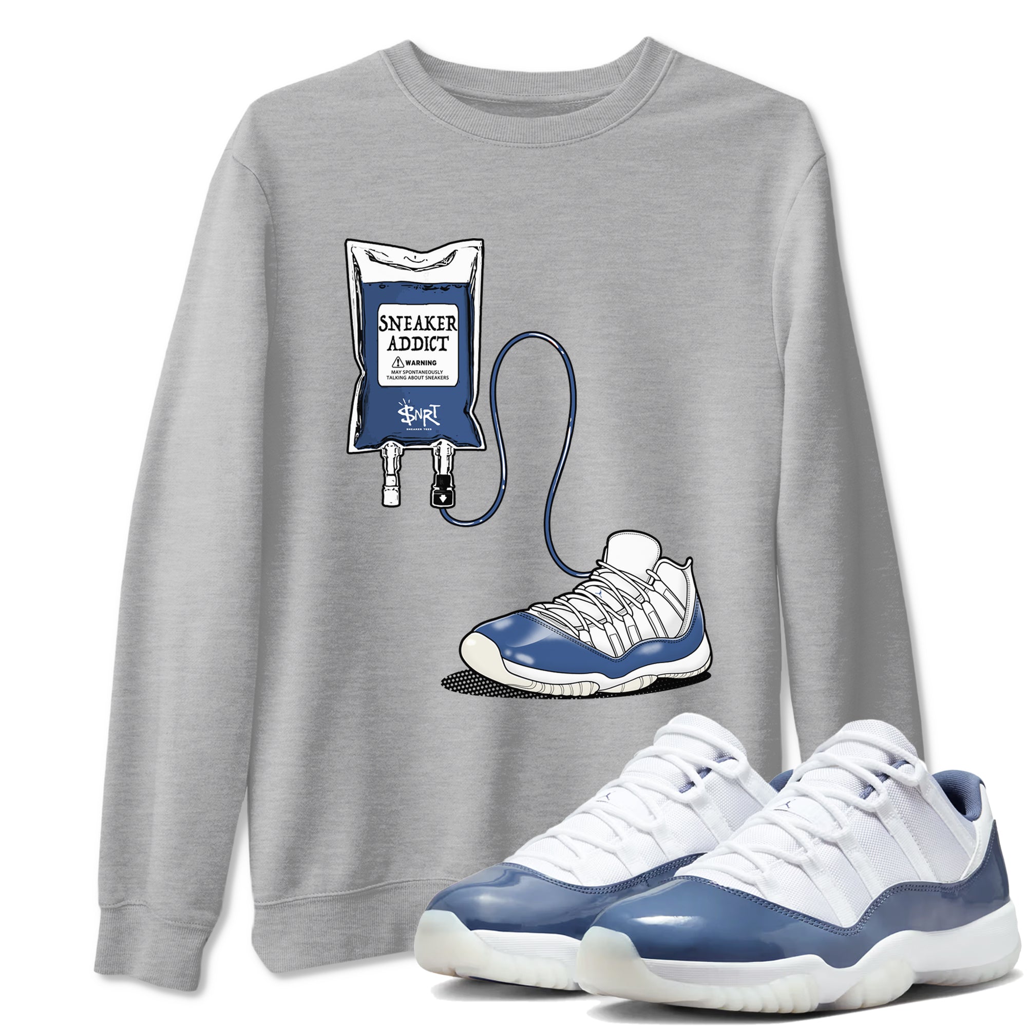 snkmatch Therapy snkmatch Tees - Air Jordan 11 Diffused Blue