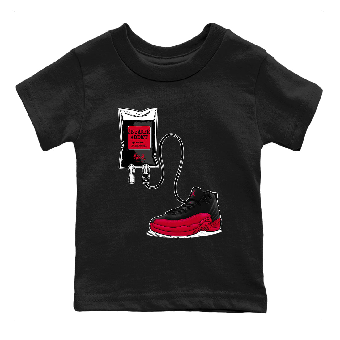 snkmatch Therapy snkmatch Tees Kids - Air Jordan 12 Flu Game