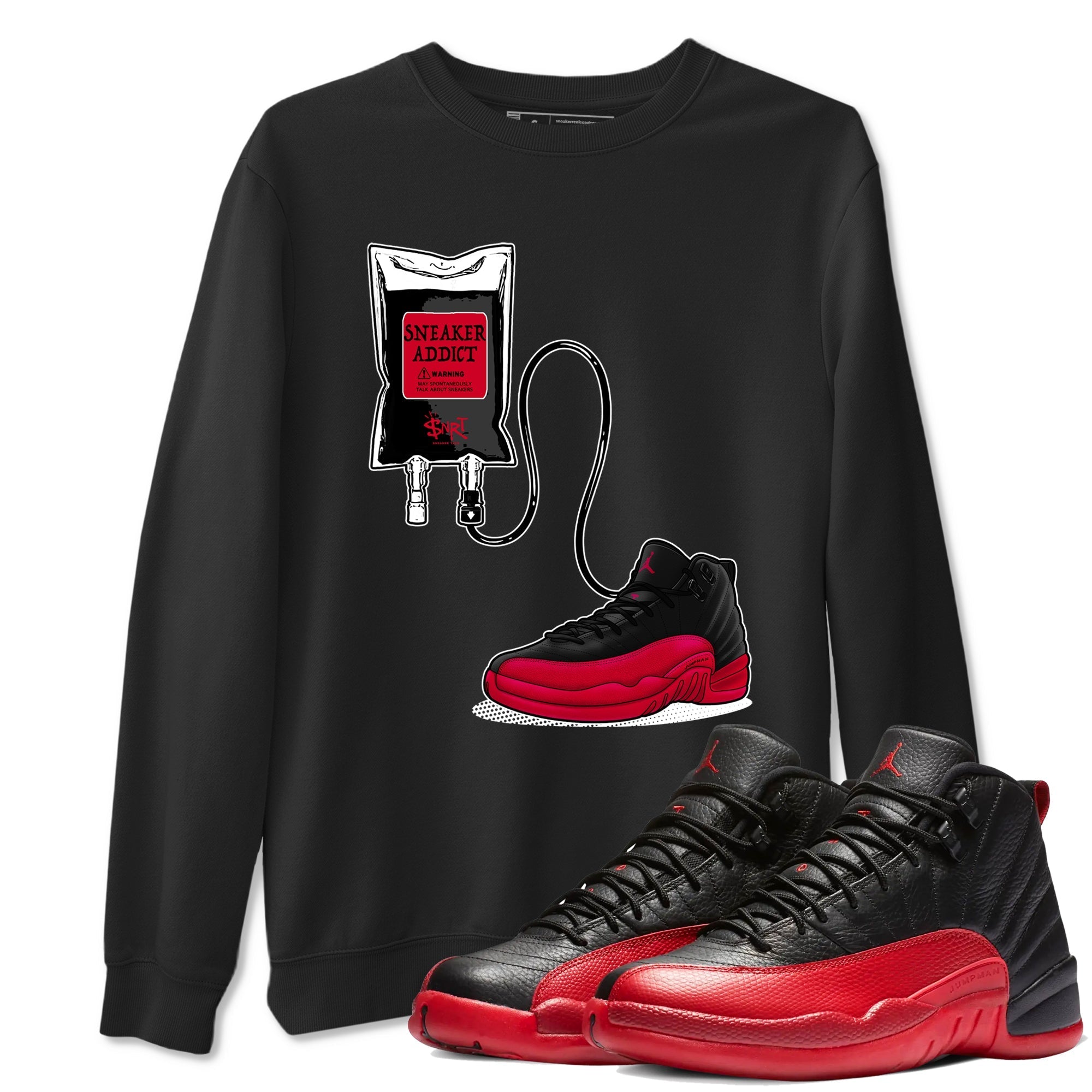 snkmatch Therapy snkmatch Tees - Air Jordan 12 Flu Game