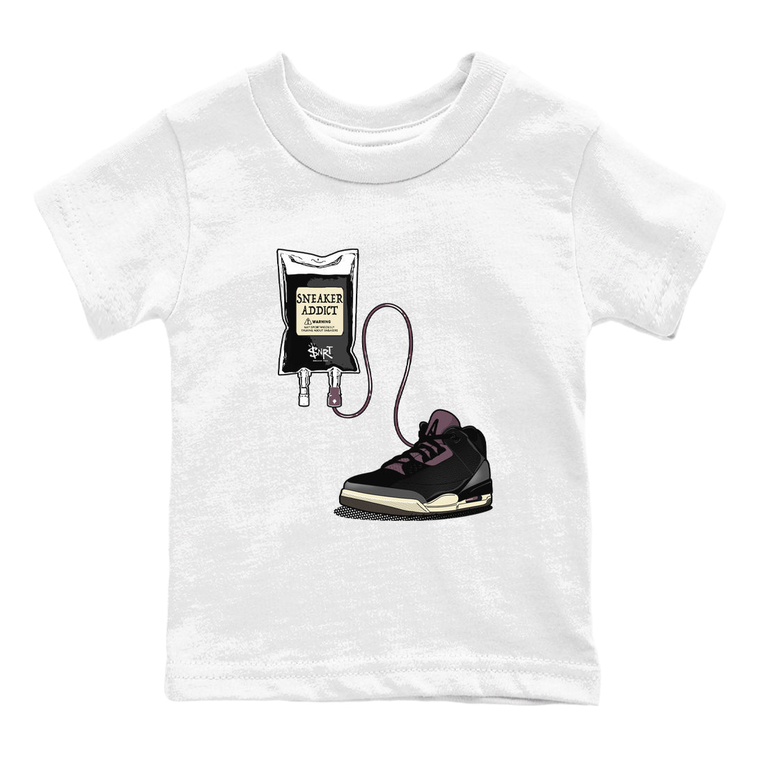 snkmatch Therapy snkmatch Tees Kids - Air Jordan 3 A Ma Maniere x Black