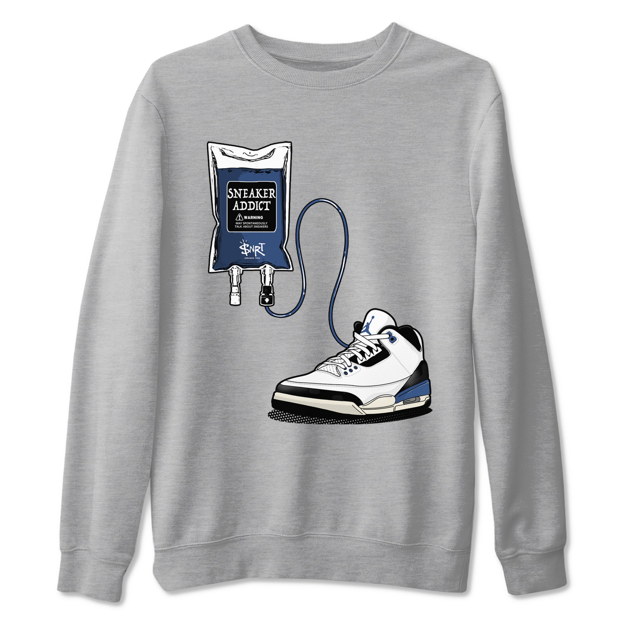 snkmatch Therapy snkmatch Tees - Air Jordan 3 A Ma Maniere x Diffused Blue