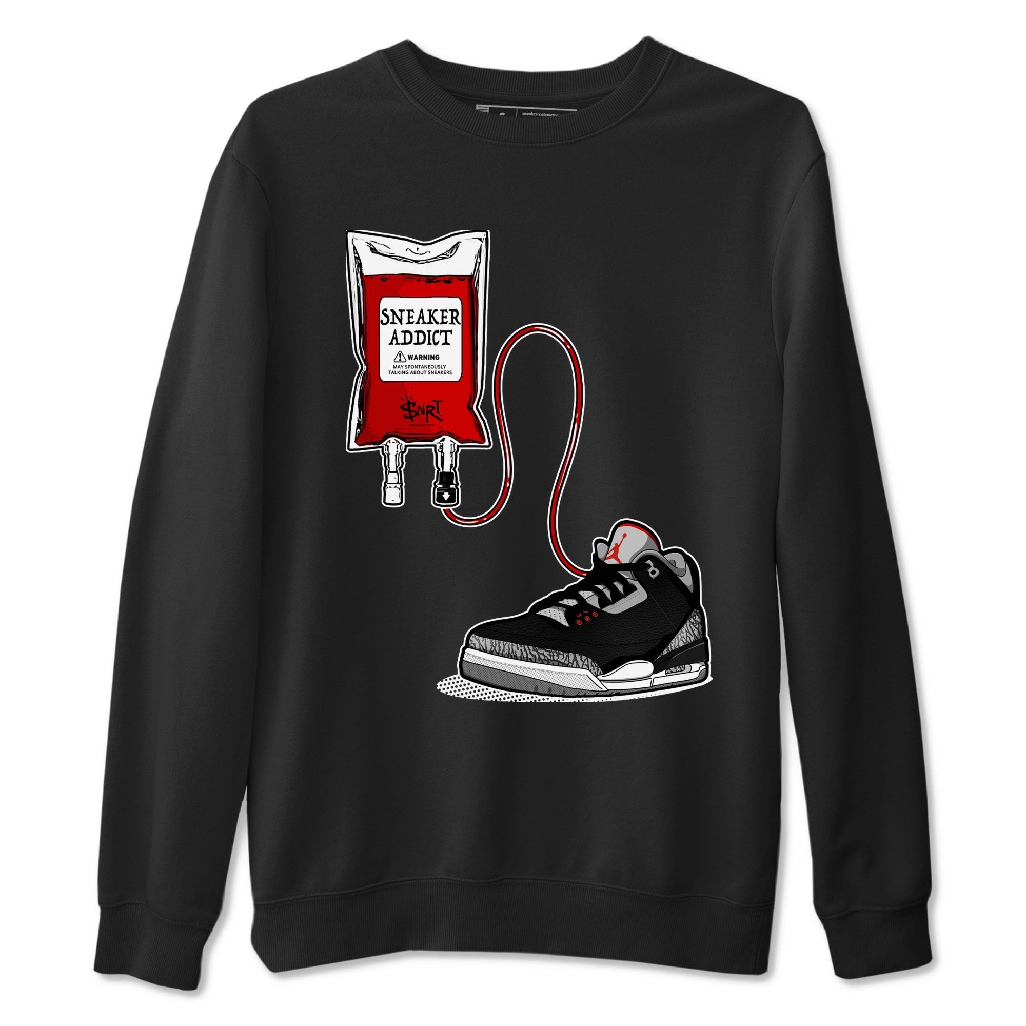 snkmatch Therapy snkmatch Tees - Air Jordan 3 Black Cement