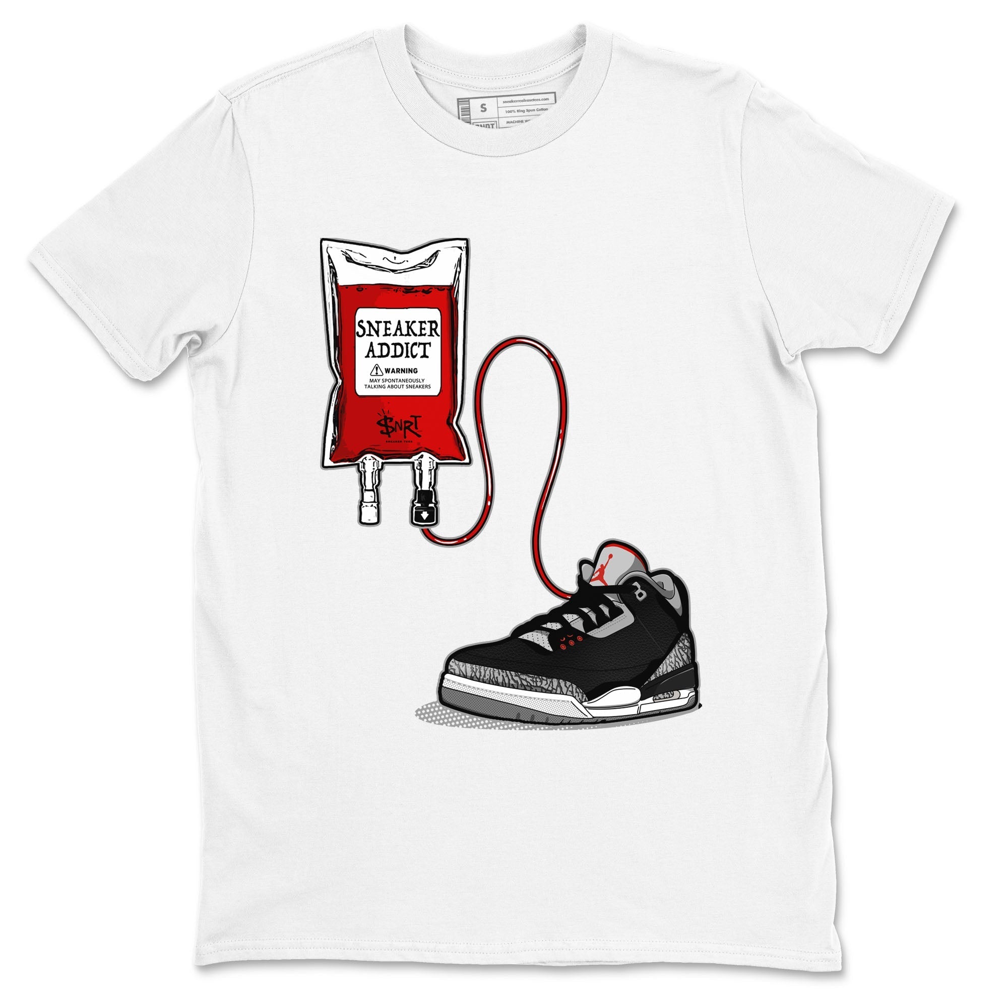 snkmatch Therapy snkmatch Tees - Air Jordan 3 Black Cement