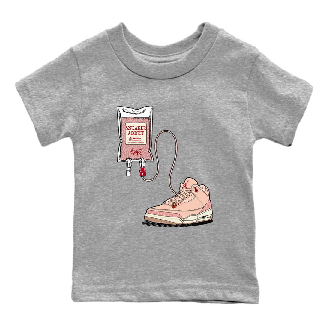 snkmatch Therapy snkmatch Tees Kids - Air Jordan 3 Valentines Day