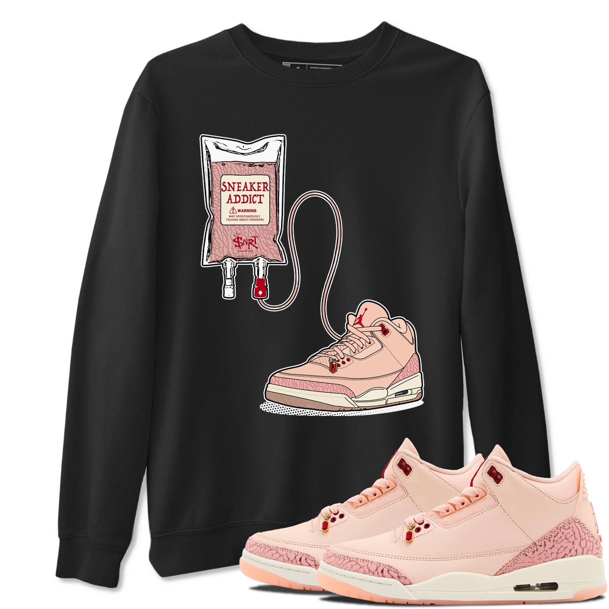 snkmatch Therapy snkmatch Tees - Air Jordan 3 Valentines Day
