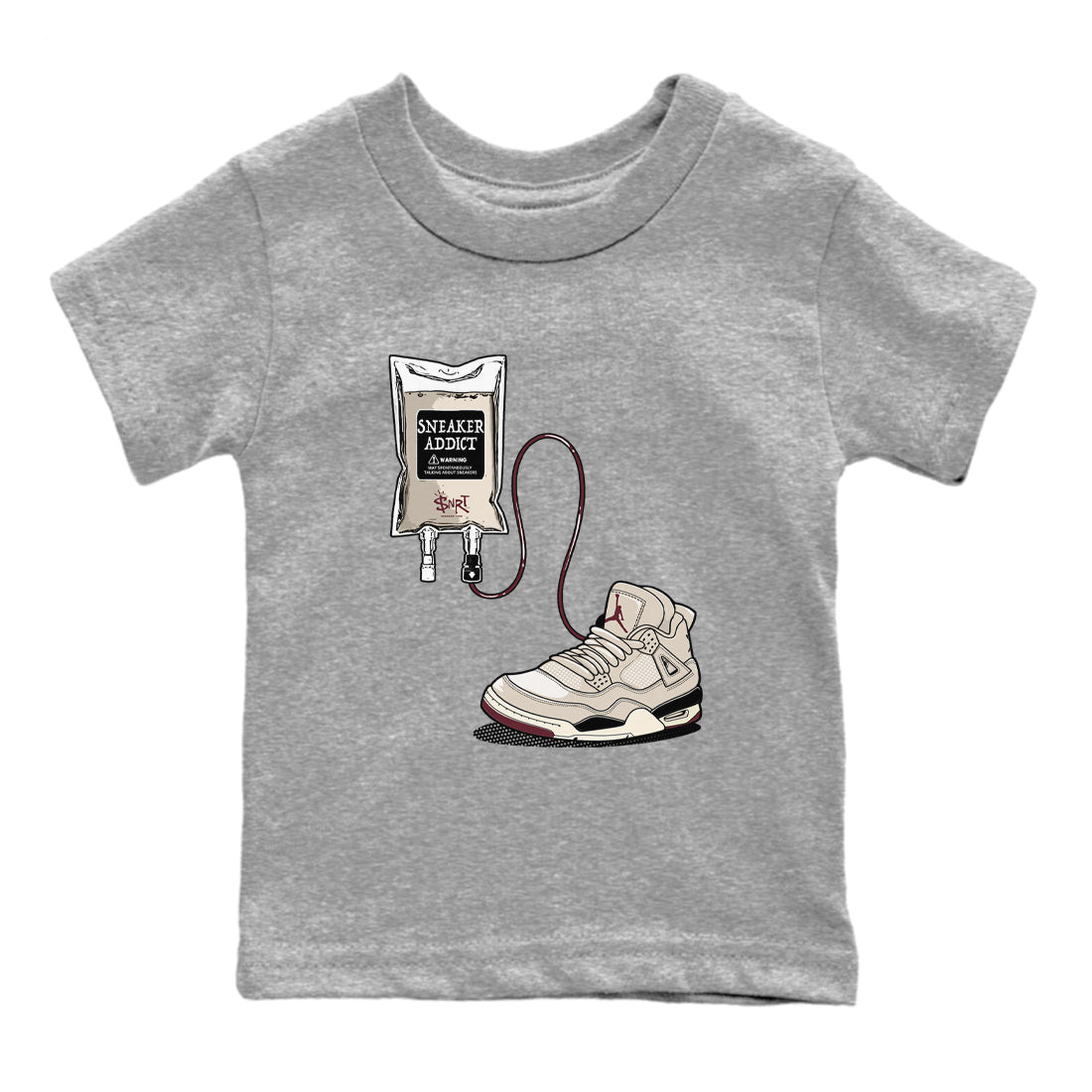 snkmatch Therapy snkmatch Tees Kids - Air Jordan 4 A Ma Maniere x Fossil Stone