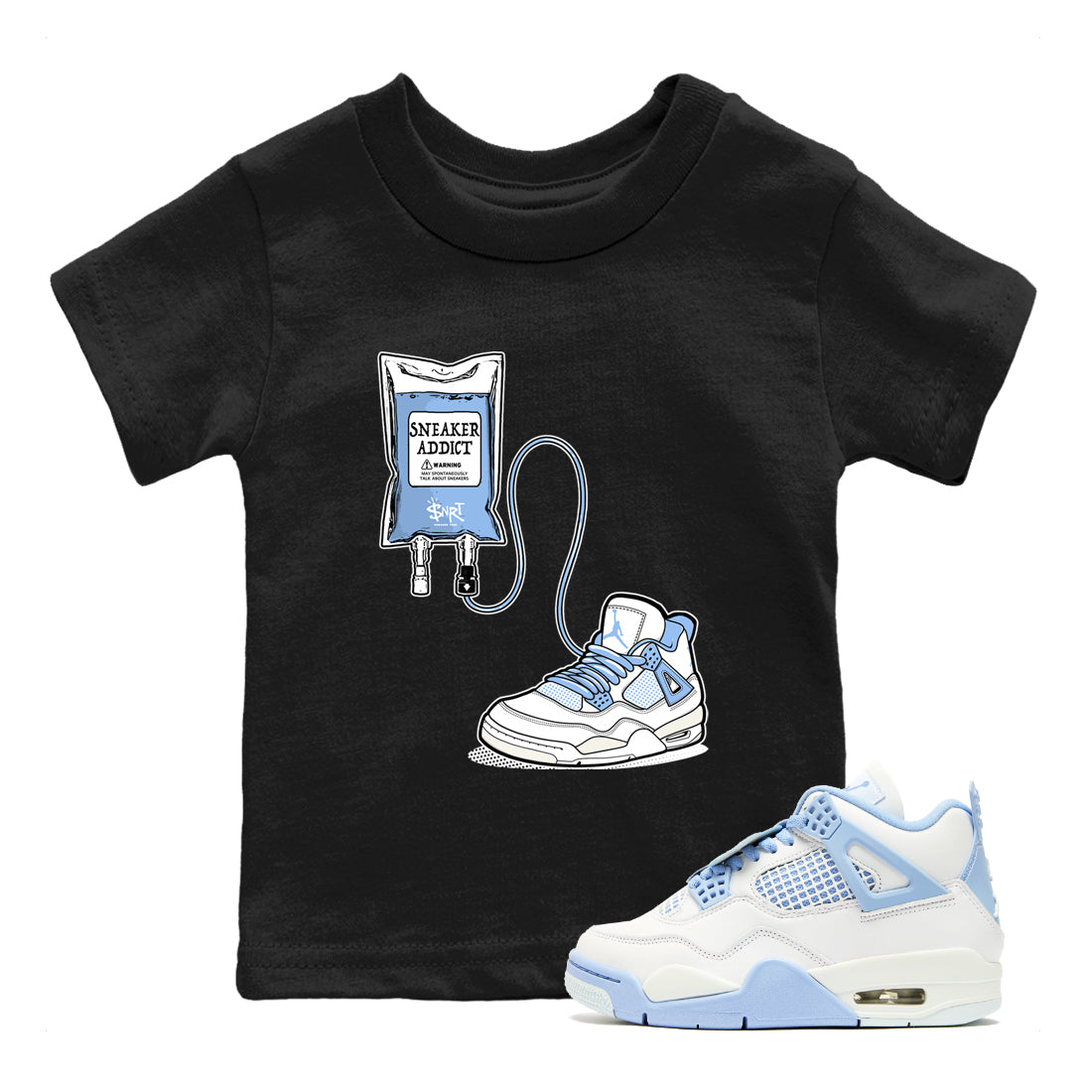 snkmatch Therapy snkmatch Tees Kids - Air Jordan 4 Aluminum