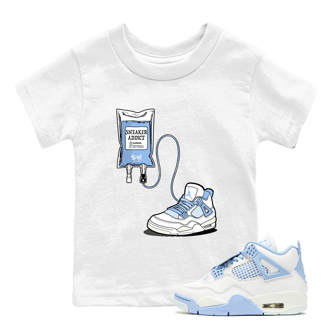 snkmatch Therapy snkmatch Tees Kids - Air Jordan 4 Aluminum