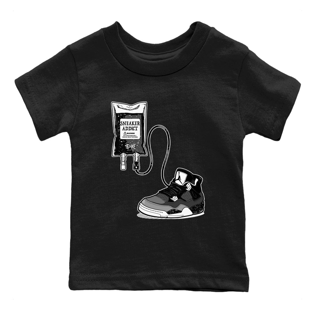 snkmatch Therapy snkmatch Tees Kids - Air Jordan 4 Fear