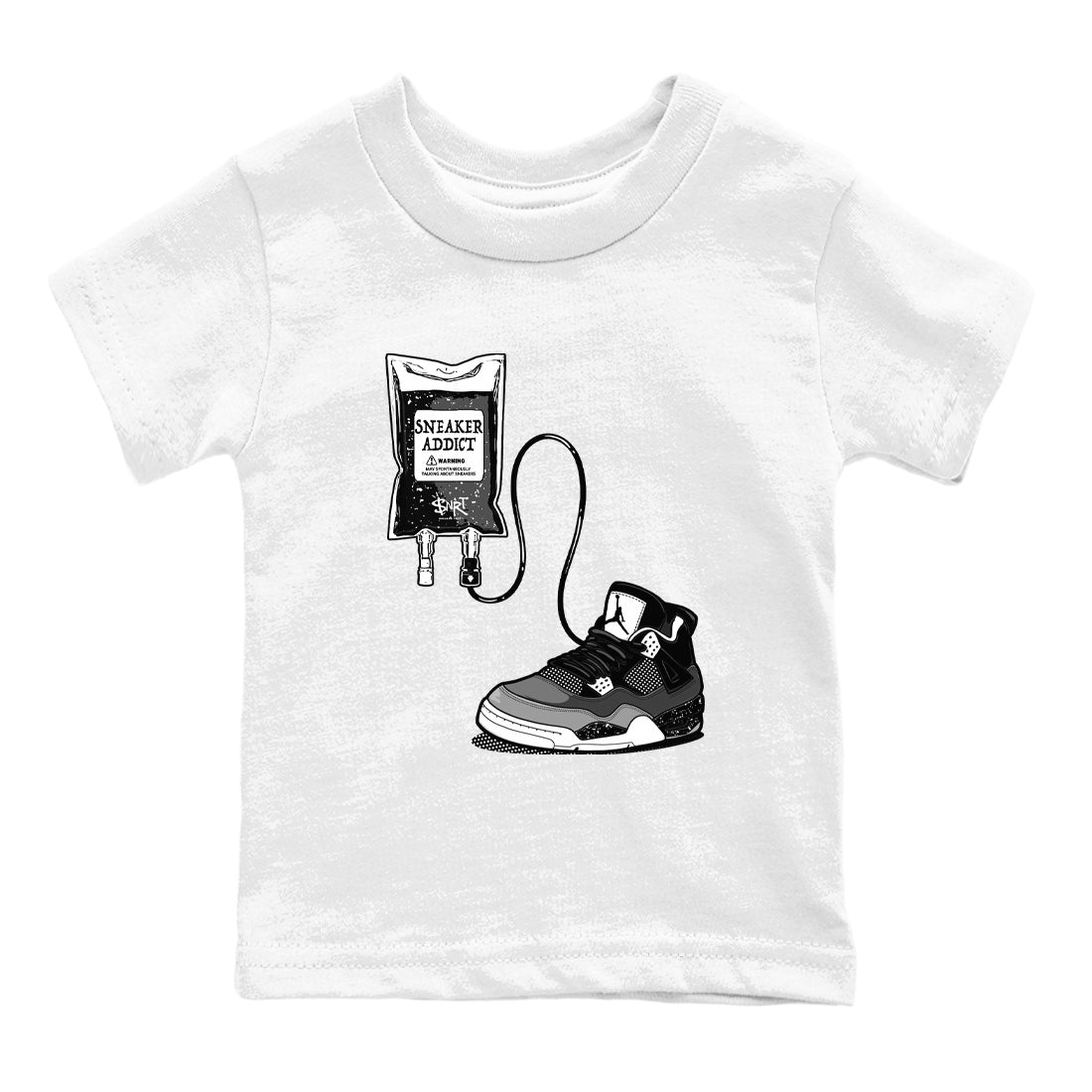 snkmatch Therapy snkmatch Tees Kids - Air Jordan 4 Fear