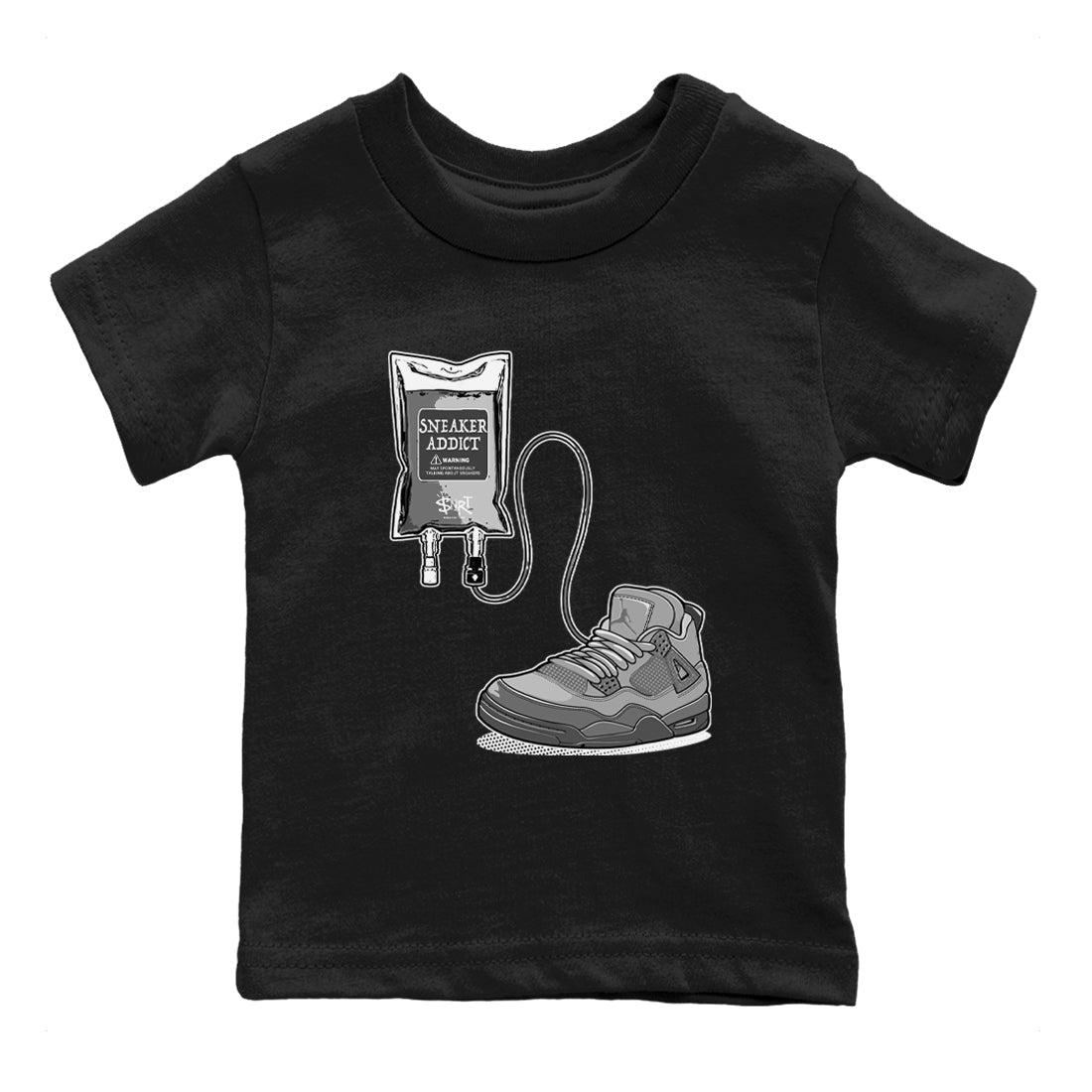 snkmatch Therapy snkmatch Tees Kids - Air Jordan 4 Wet Cement
