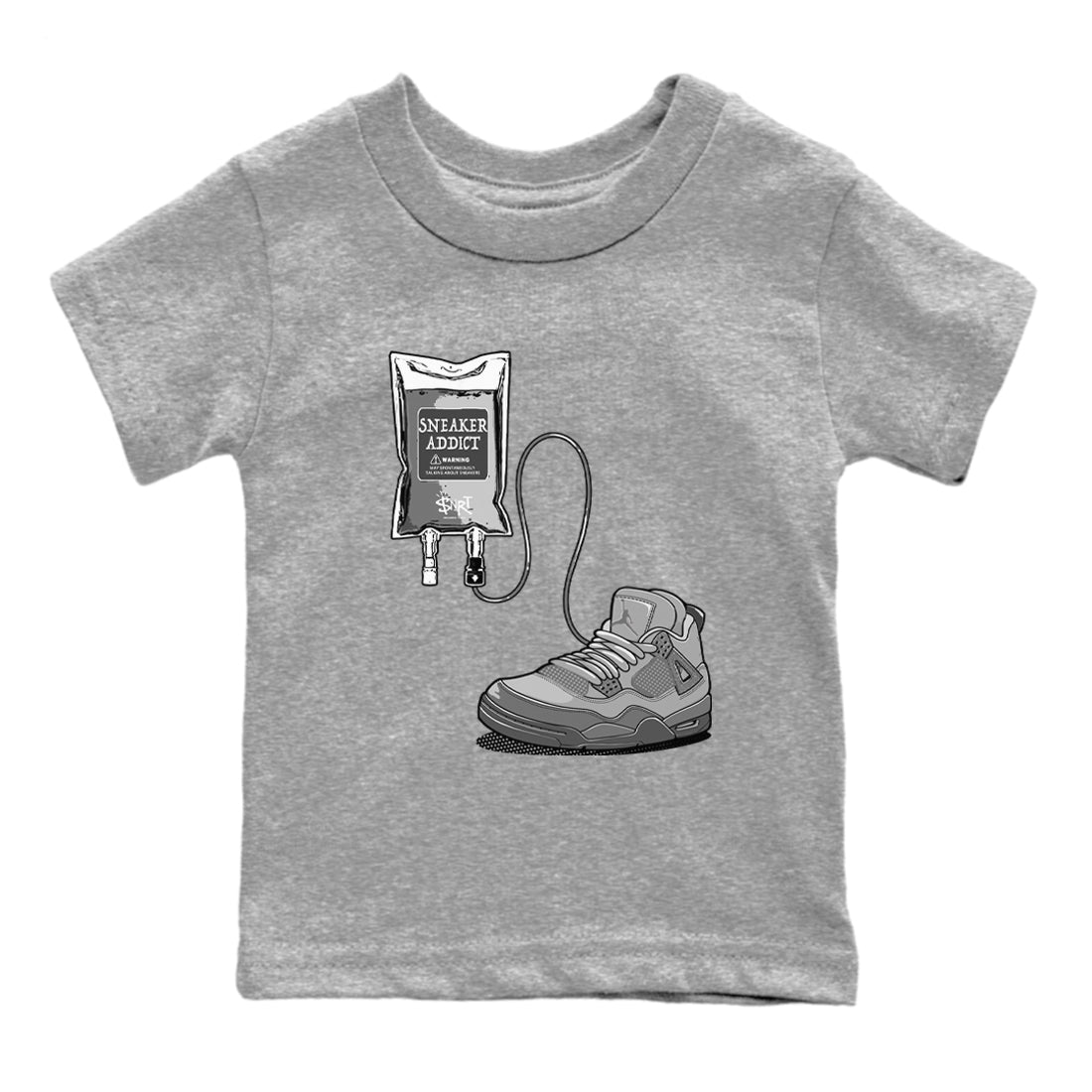 snkmatch Therapy snkmatch Tees Kids - Air Jordan 4 Wet Cement