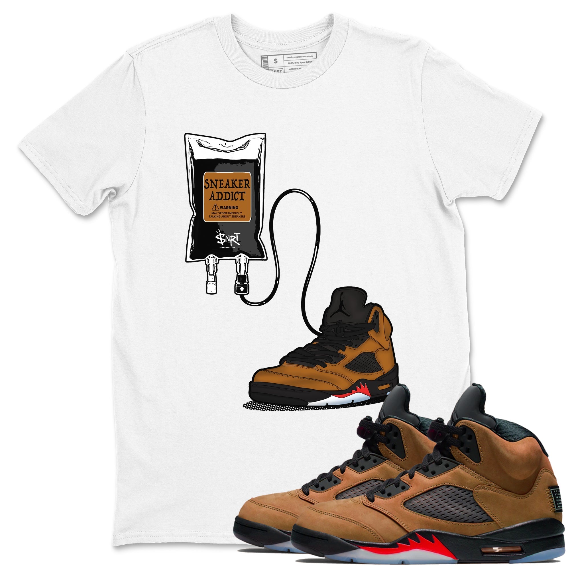 snkmatch Therapy snkmatch Tees - Air Jordan 5 Archaeo Brown