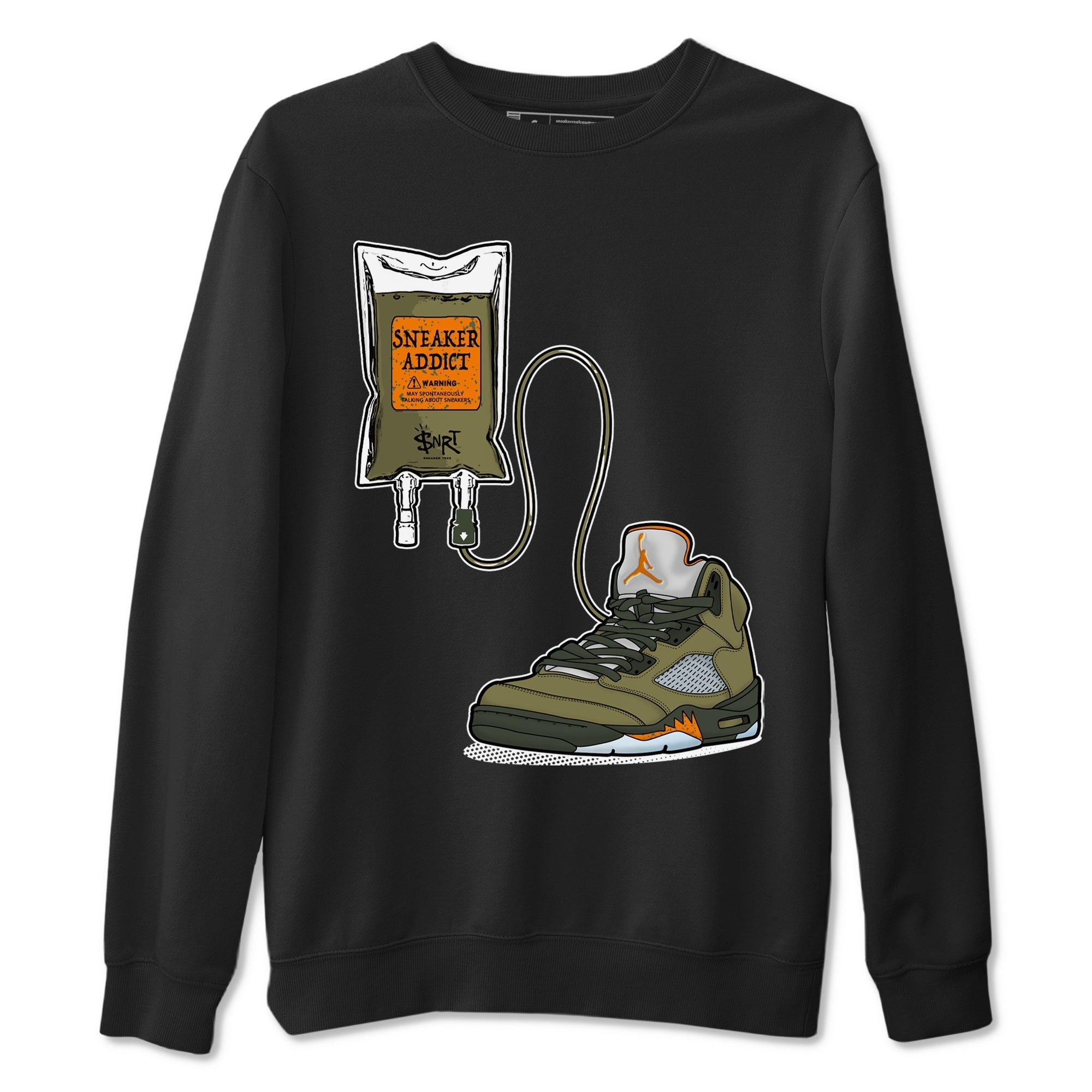 snkmatch Therapy snkmatch Tees - Air Jordan 5 Olive