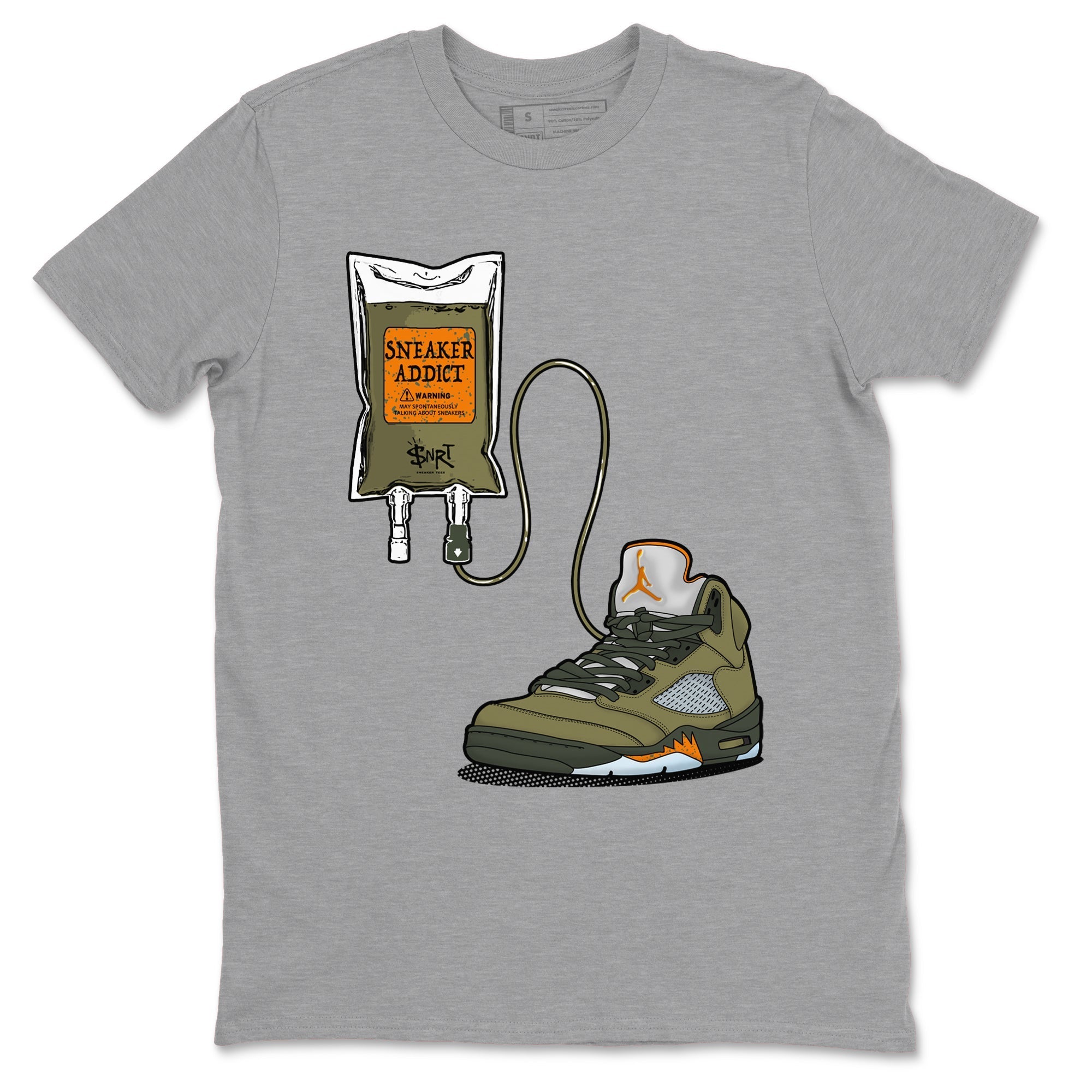 snkmatch Therapy snkmatch Tees - Air Jordan 5 Olive