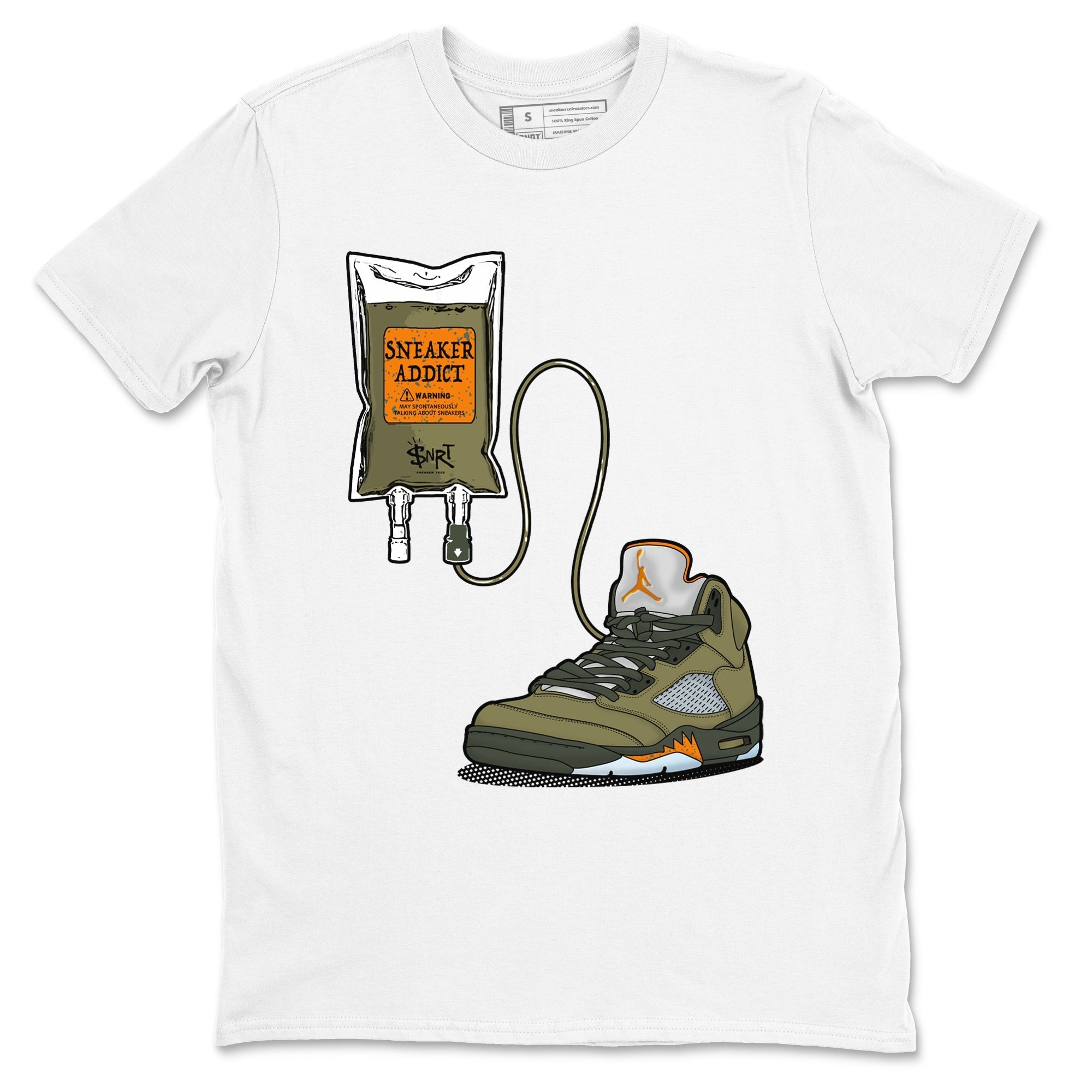 snkmatch Therapy snkmatch Tees - Air Jordan 5 Olive