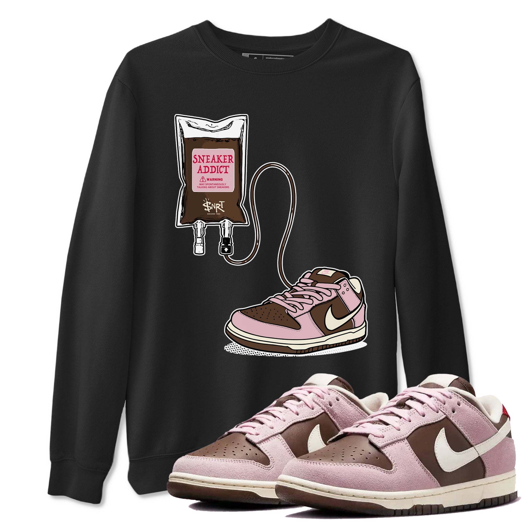 snkmatch Therapy snkmatch Tees - Dunk Cacao Wow And Pink Foam