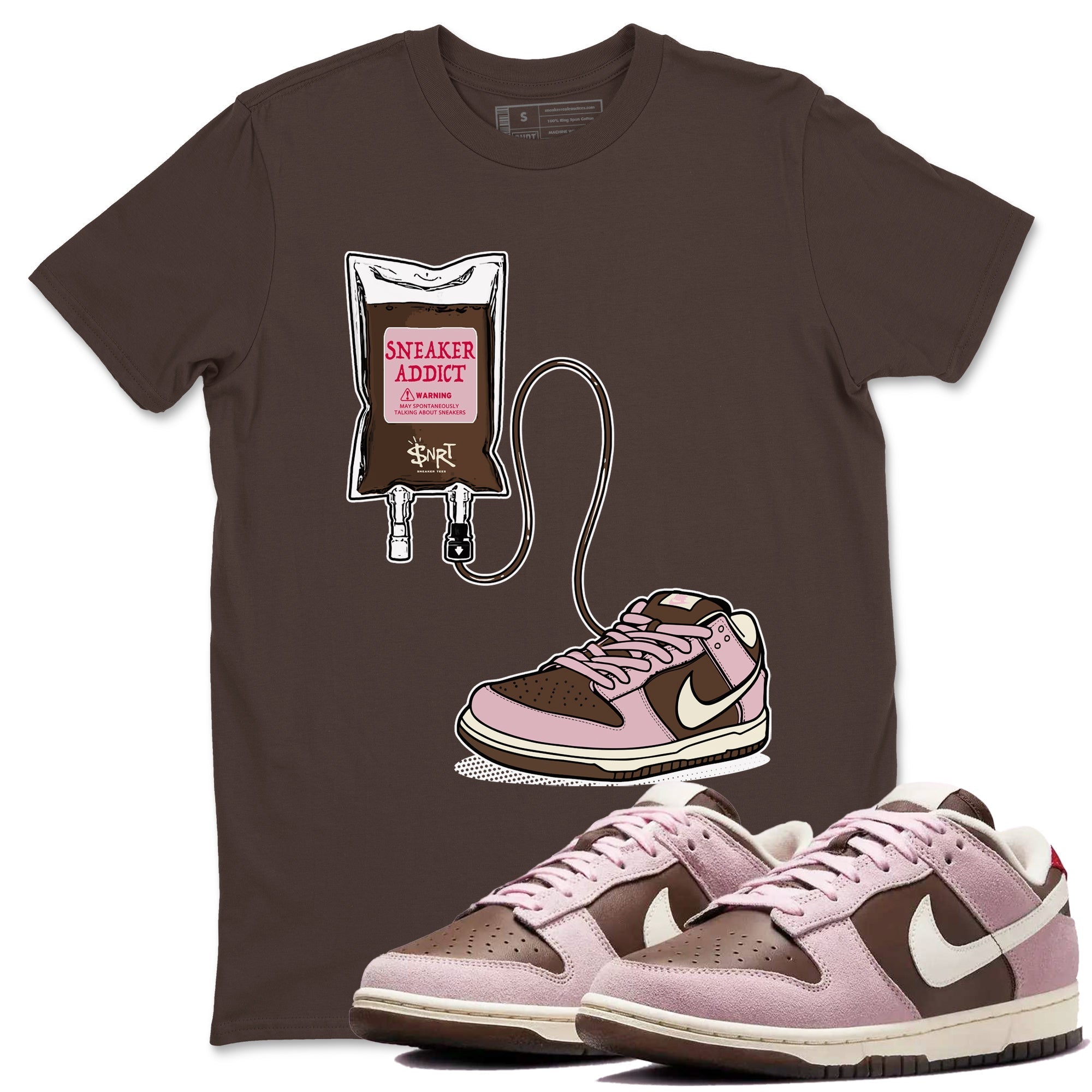snkmatch Therapy snkmatch Tees - Dunk Cacao Wow And Pink Foam