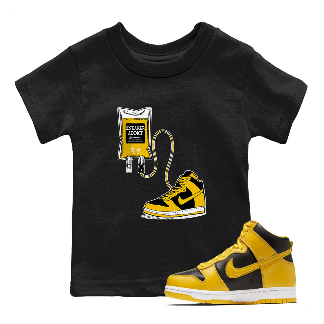 snkmatch Therapy snkmatch Tees Kids - Dunk High Pollen