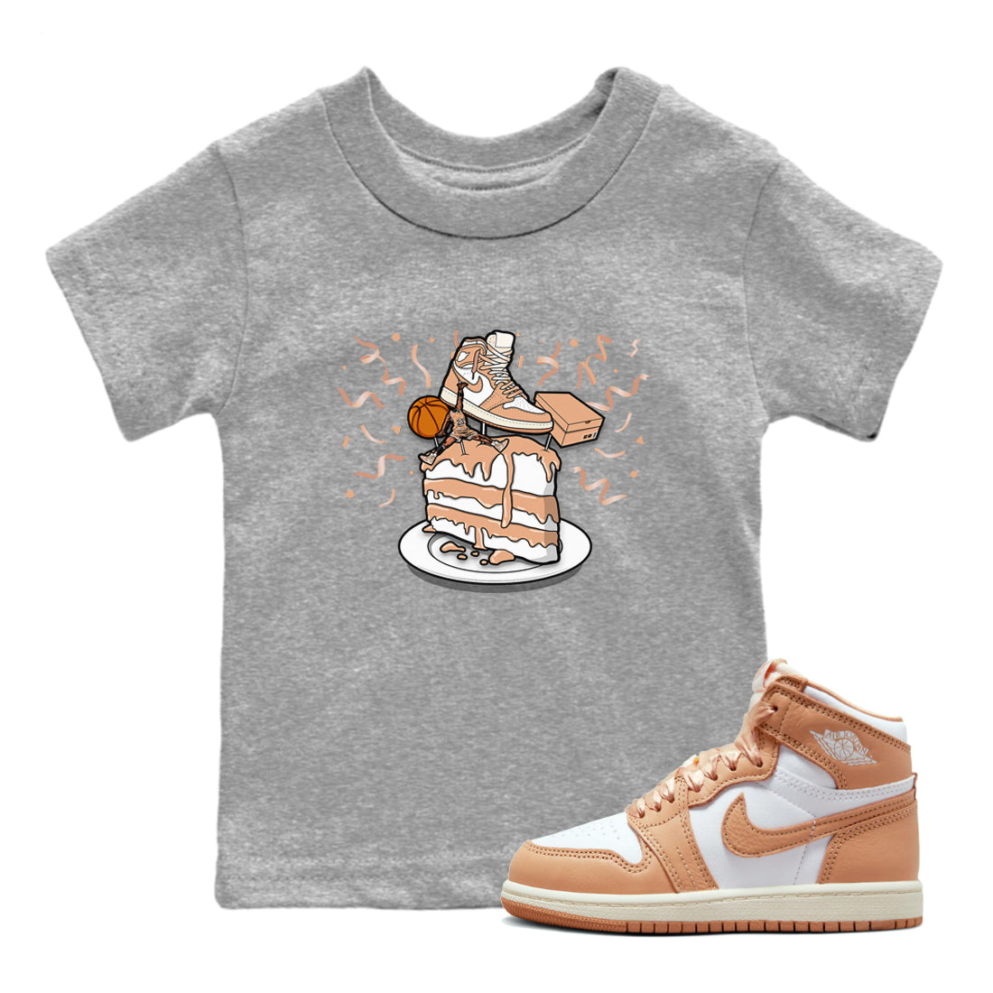 snkmatch Topper snkmatch Tee Kids - Air Jordan 1 Praline