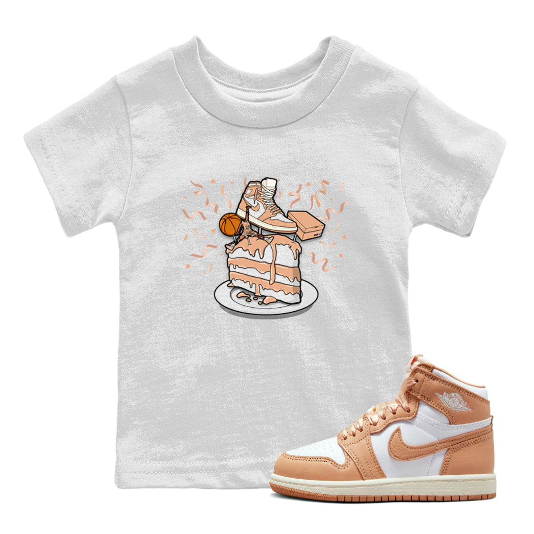 snkmatch Topper snkmatch Tee Kids - Air Jordan 1 Praline