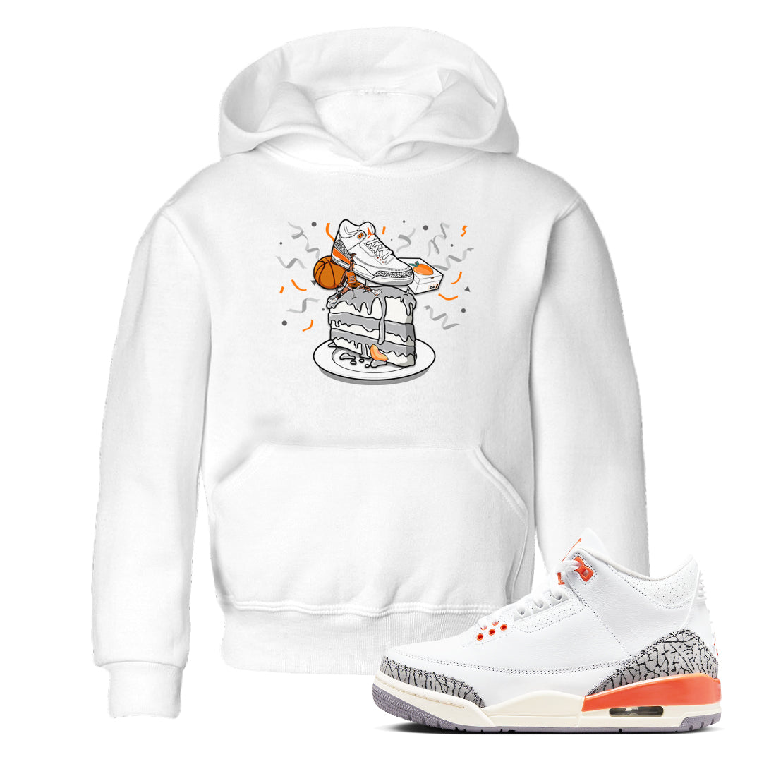 snkmatch Topper snkmatch Tees Kids - Air Jordan 3 Georgia Peach