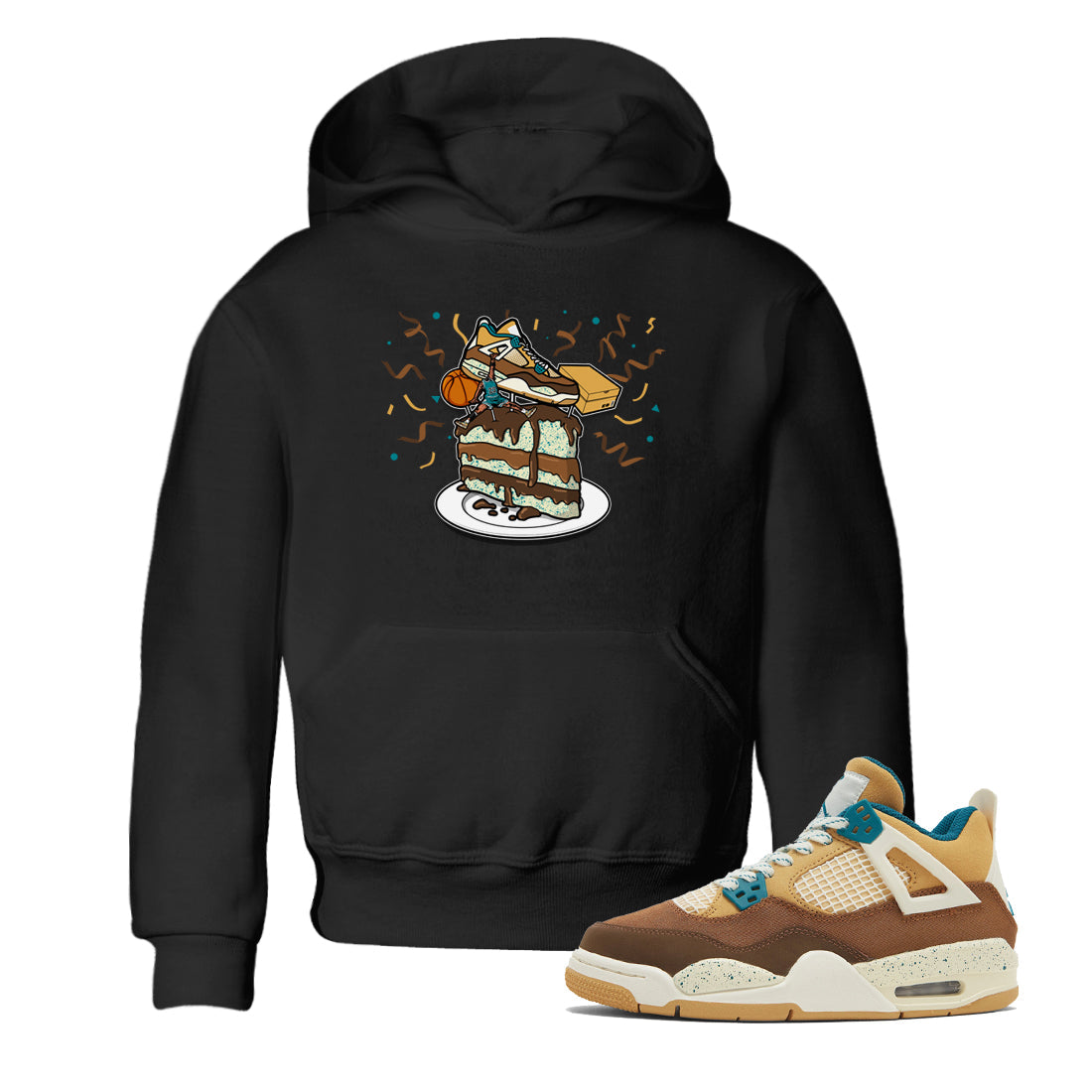 snkmatch Topper snkmatch Tee Kids - Air Jordan 4 Cacao Wow