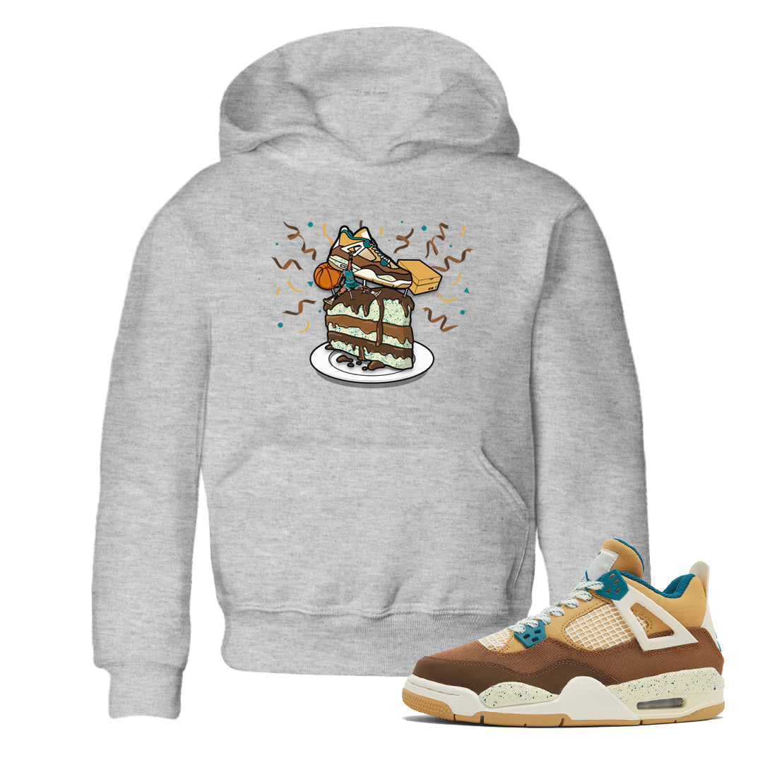 snkmatch Topper snkmatch Tee Kids - Air Jordan 4 Cacao Wow